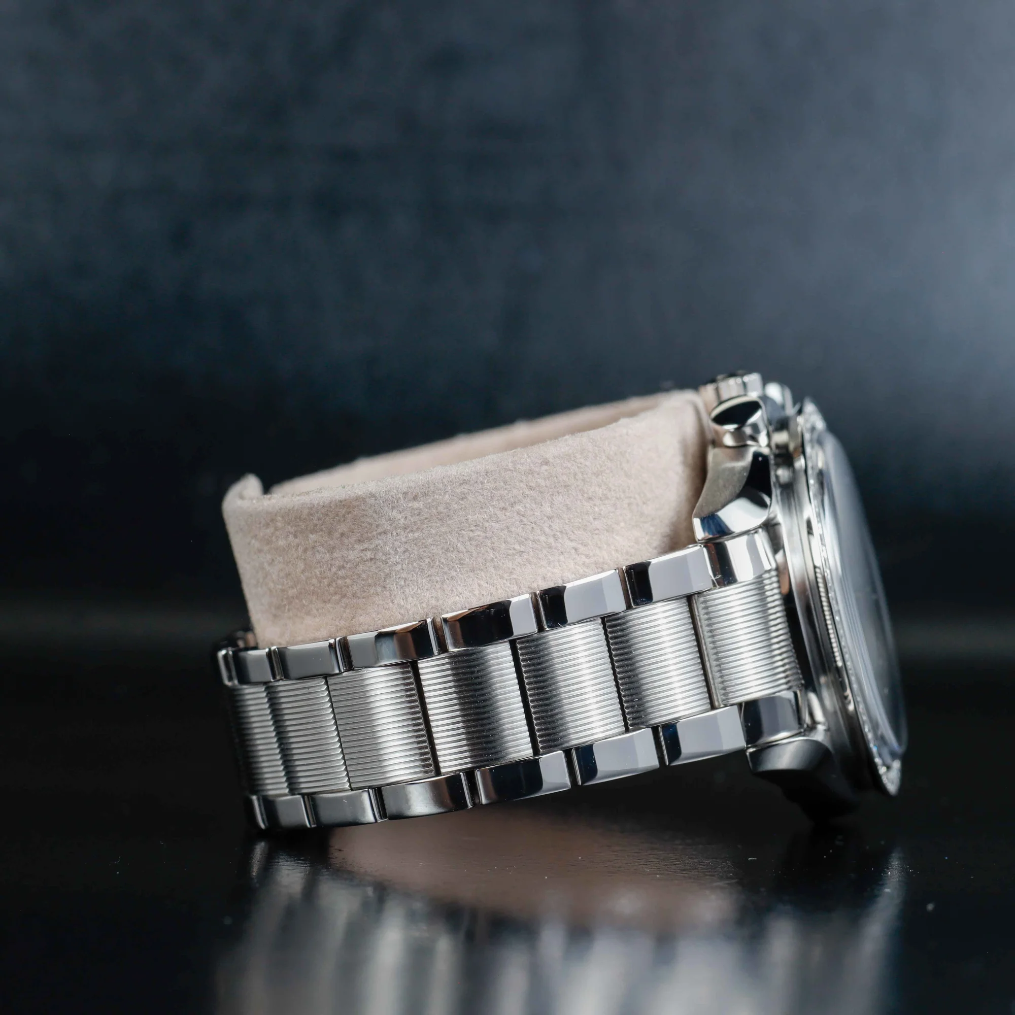 Oméga Speedmaster Avec Personnalisation En Diamants Naturels acier 5