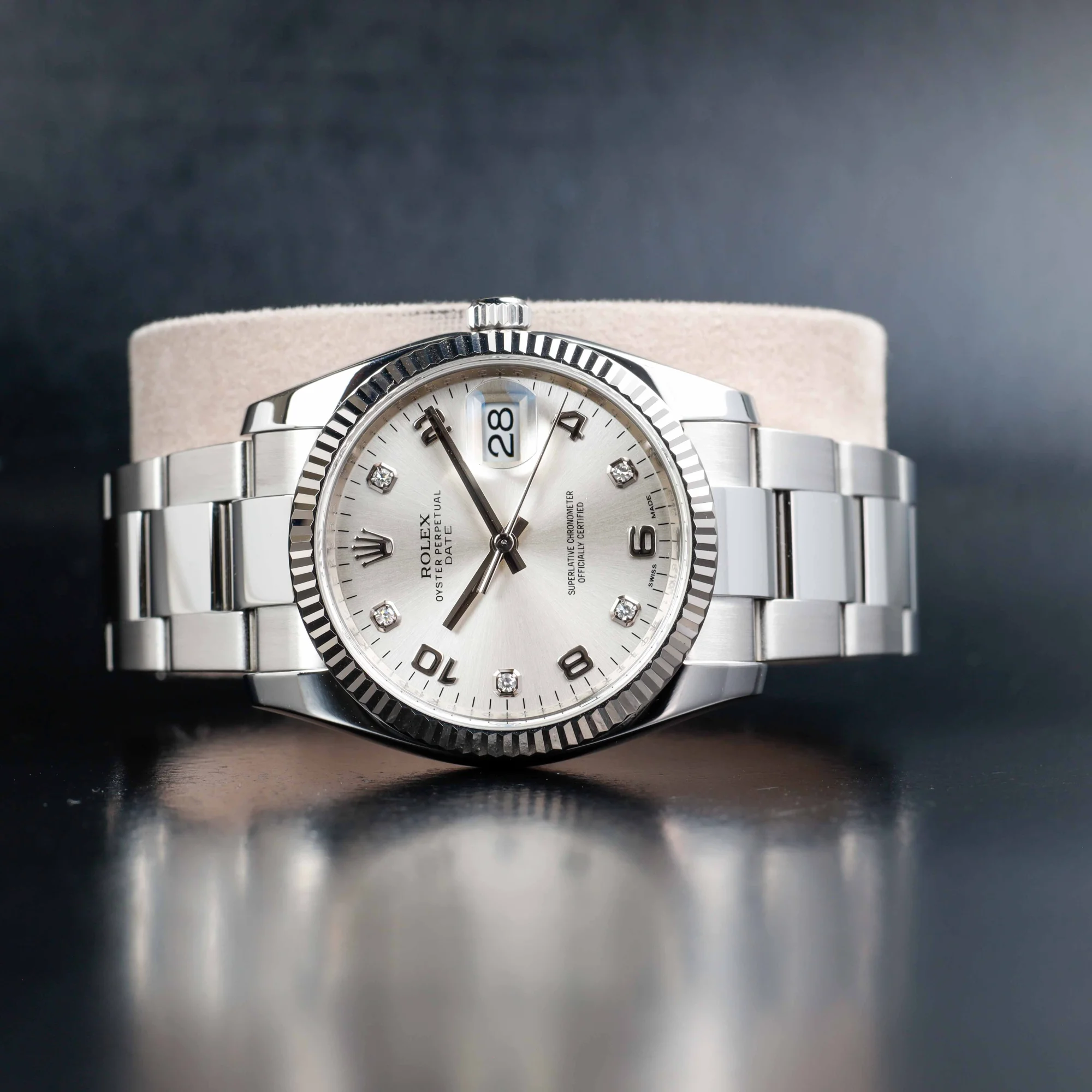 Rolex Oyster Perpetual Date 34 stahl/weißgold 2