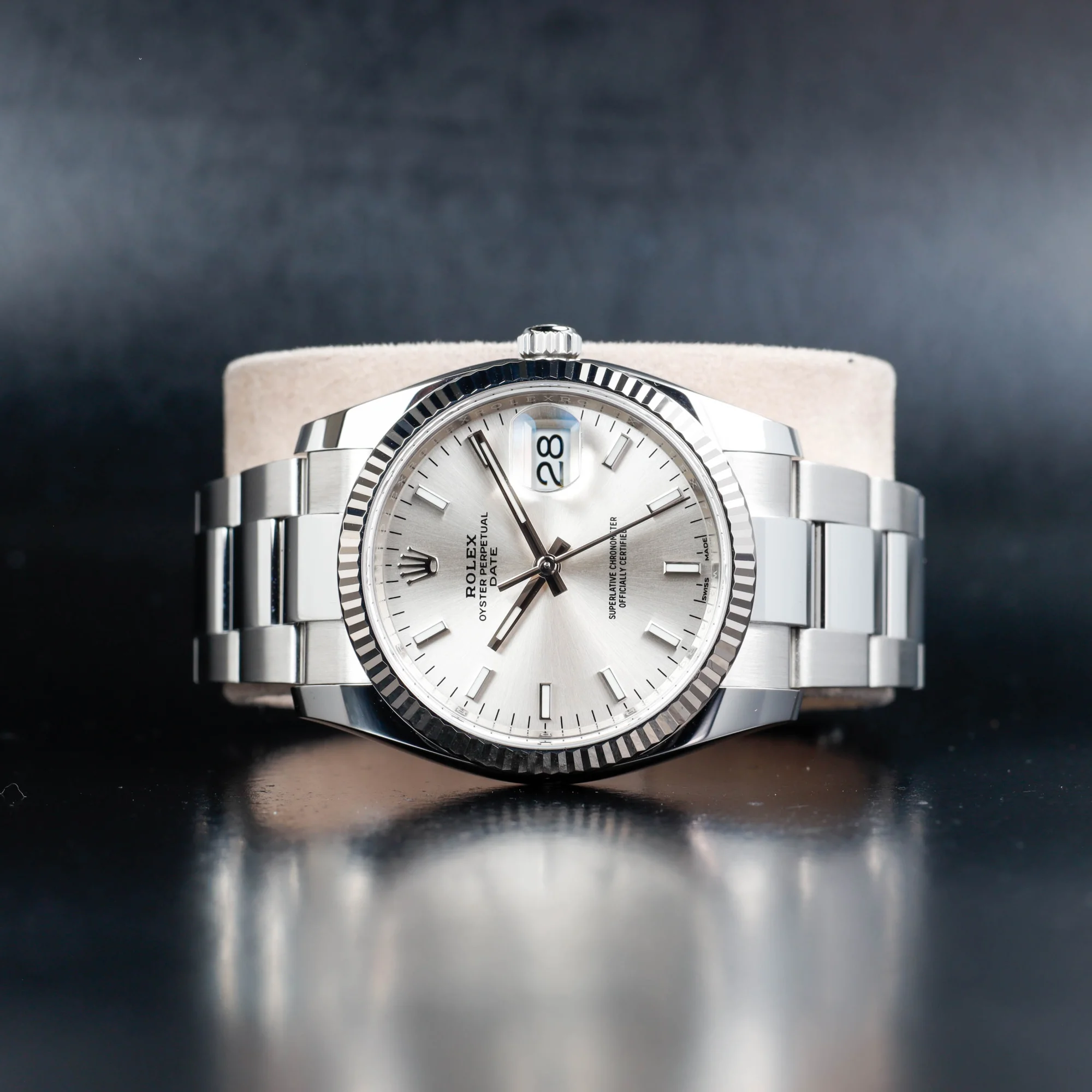 Rolex Oyster Perpetual Date 34 acciaio/oro bianco 2