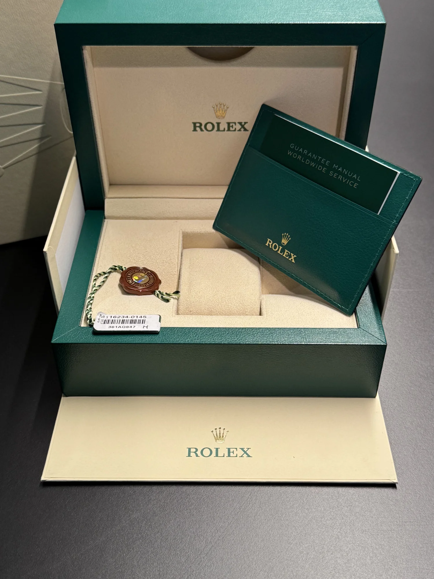 Rolex Datejust 36 nos Mit Stickern stahl 13