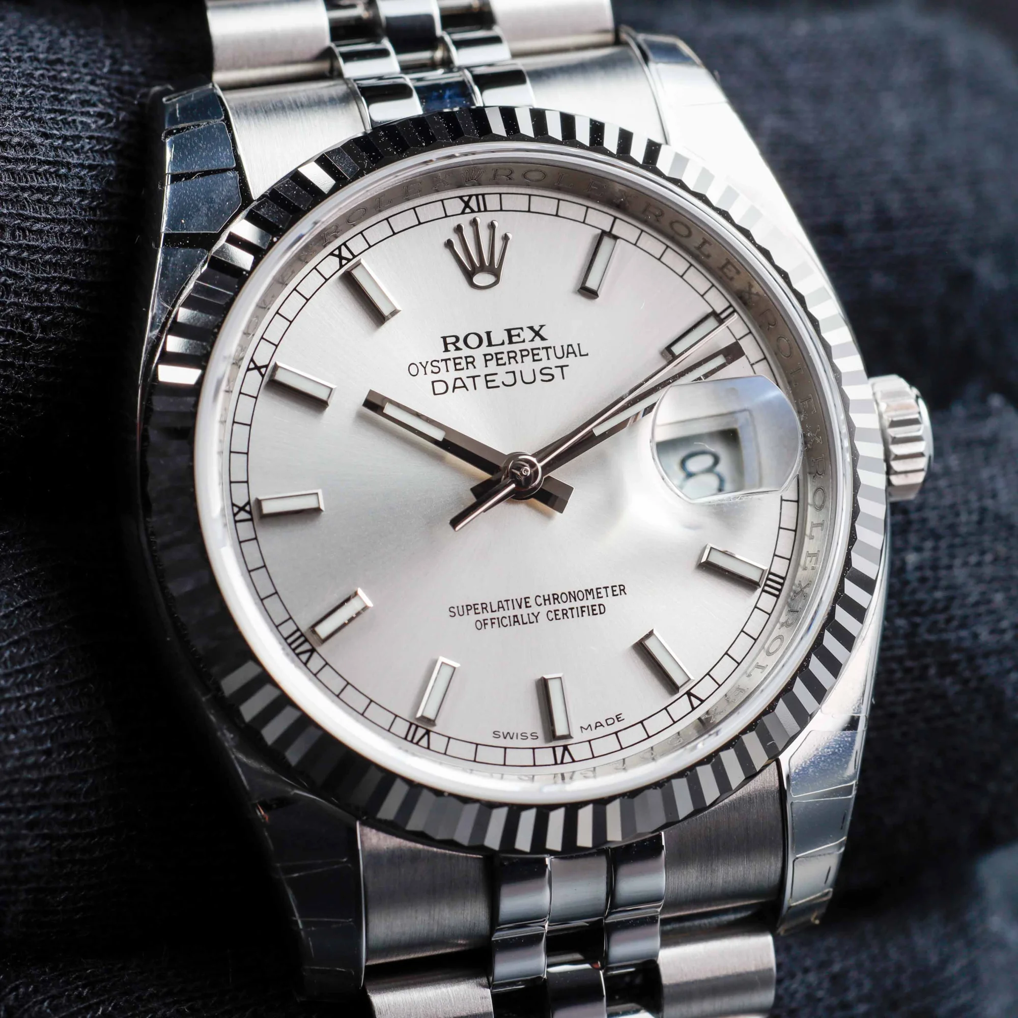 Rolex Datejust 36 nos With Stickers acciaio/oro bianco 10