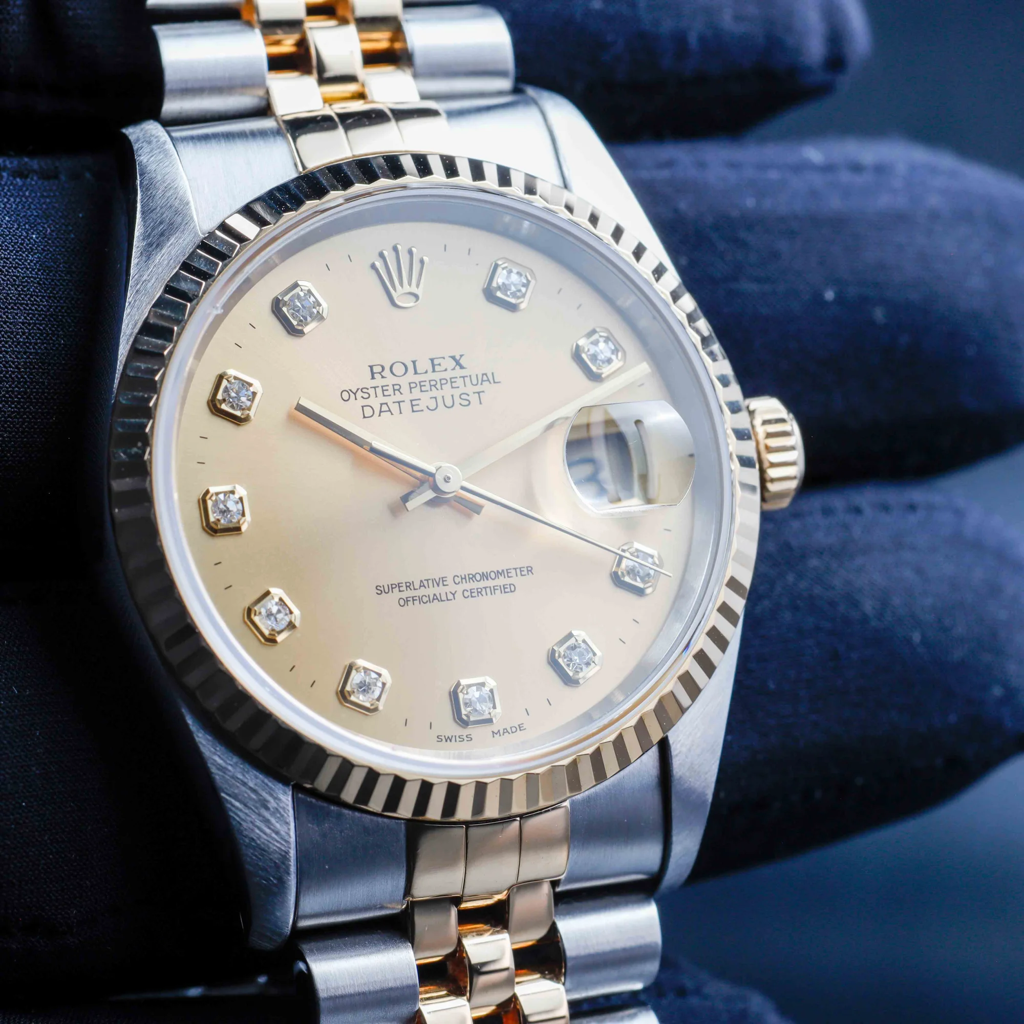 Rolex Datejust 36 acier/or jaune 10