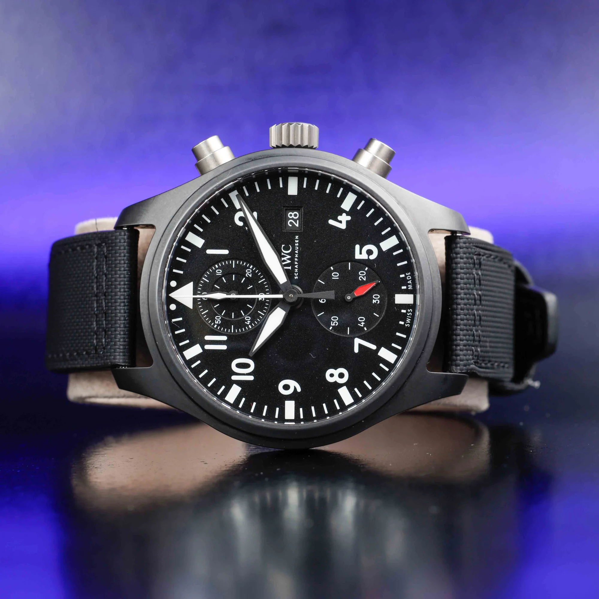IWC Pilot Chronograph top Gun ceramics