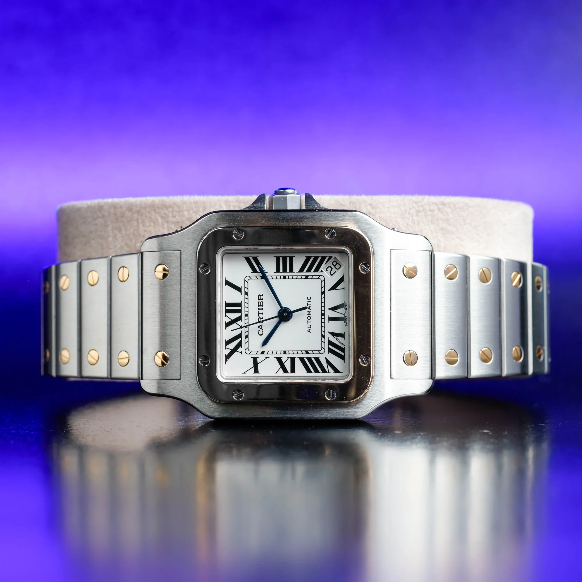 Cartier Santos GalbÉe steel/yellow gold