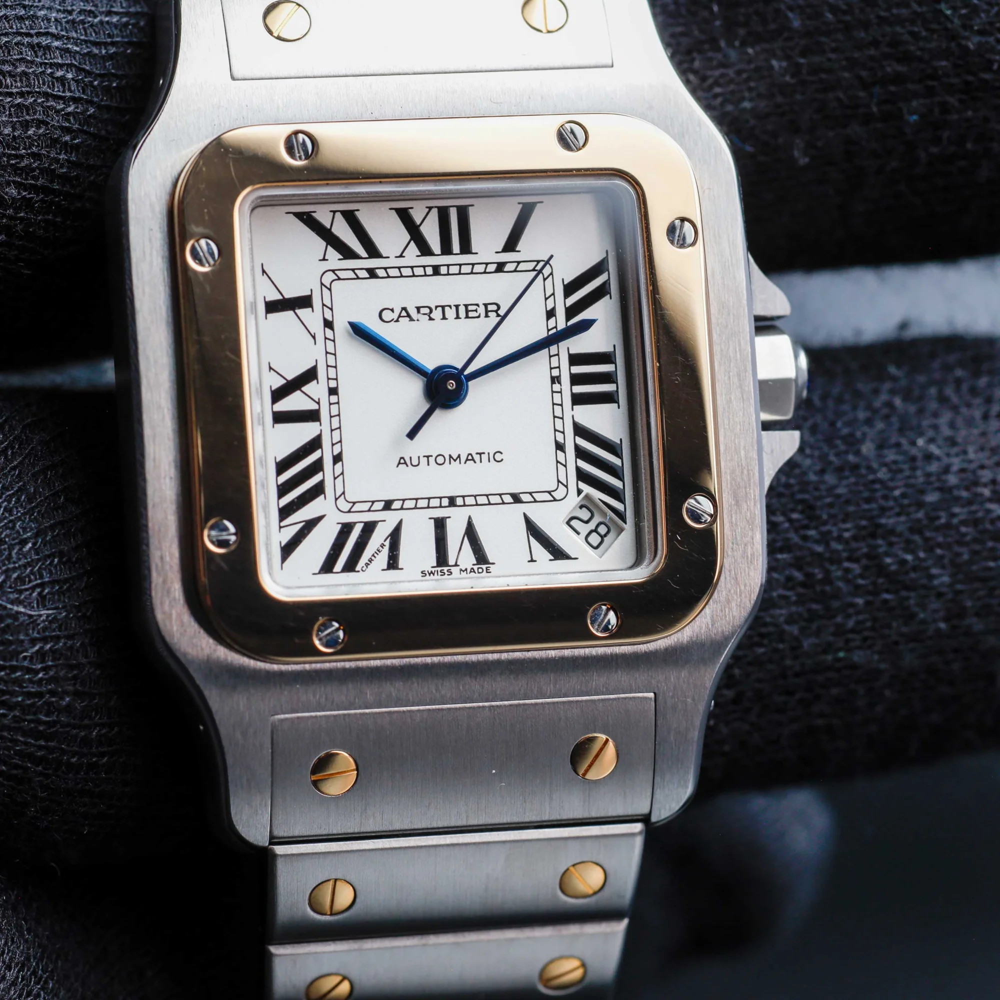Cartier Santos GalbÉe steel/yellow gold 10