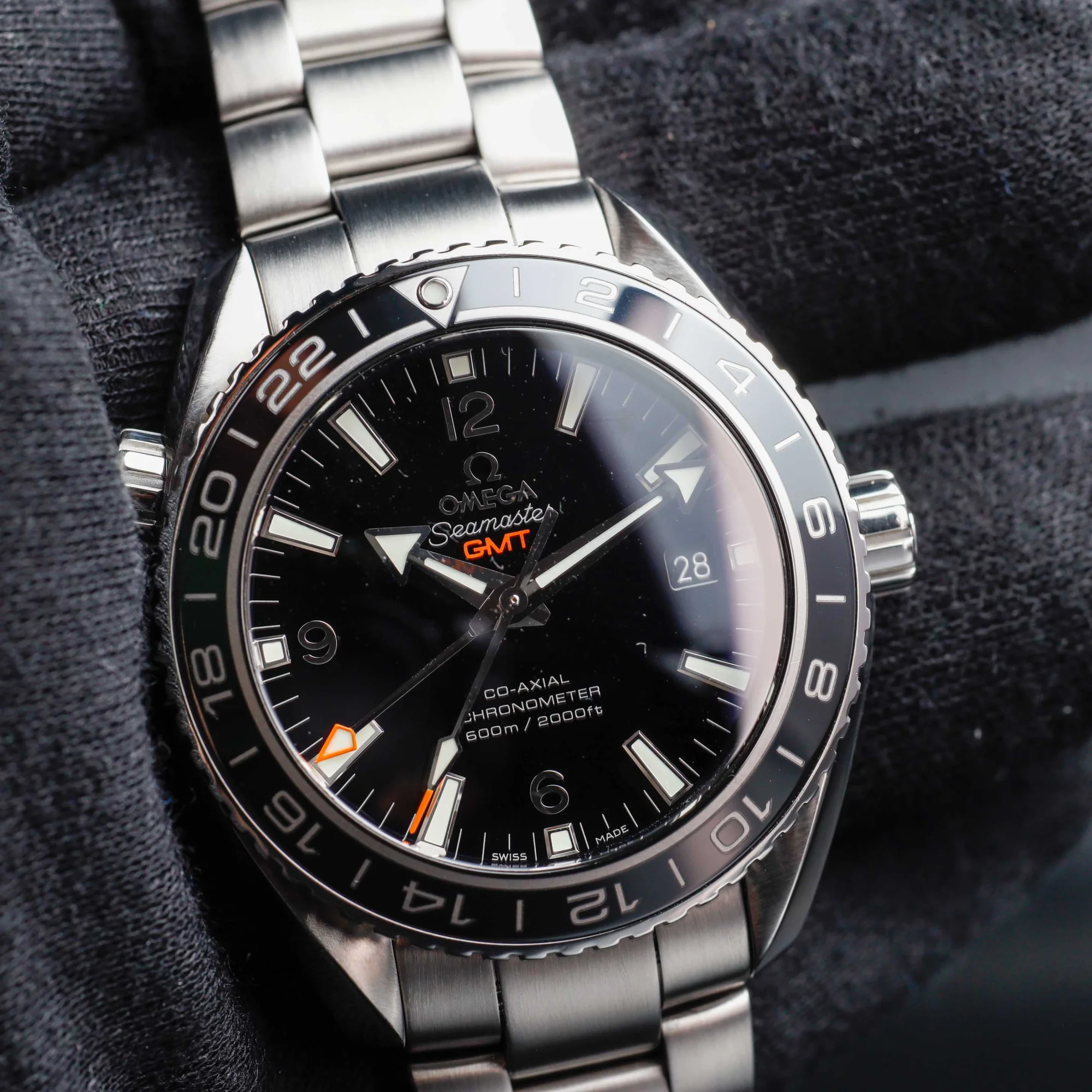 Omega Seamaster Planet Ocean Gmt steel 10