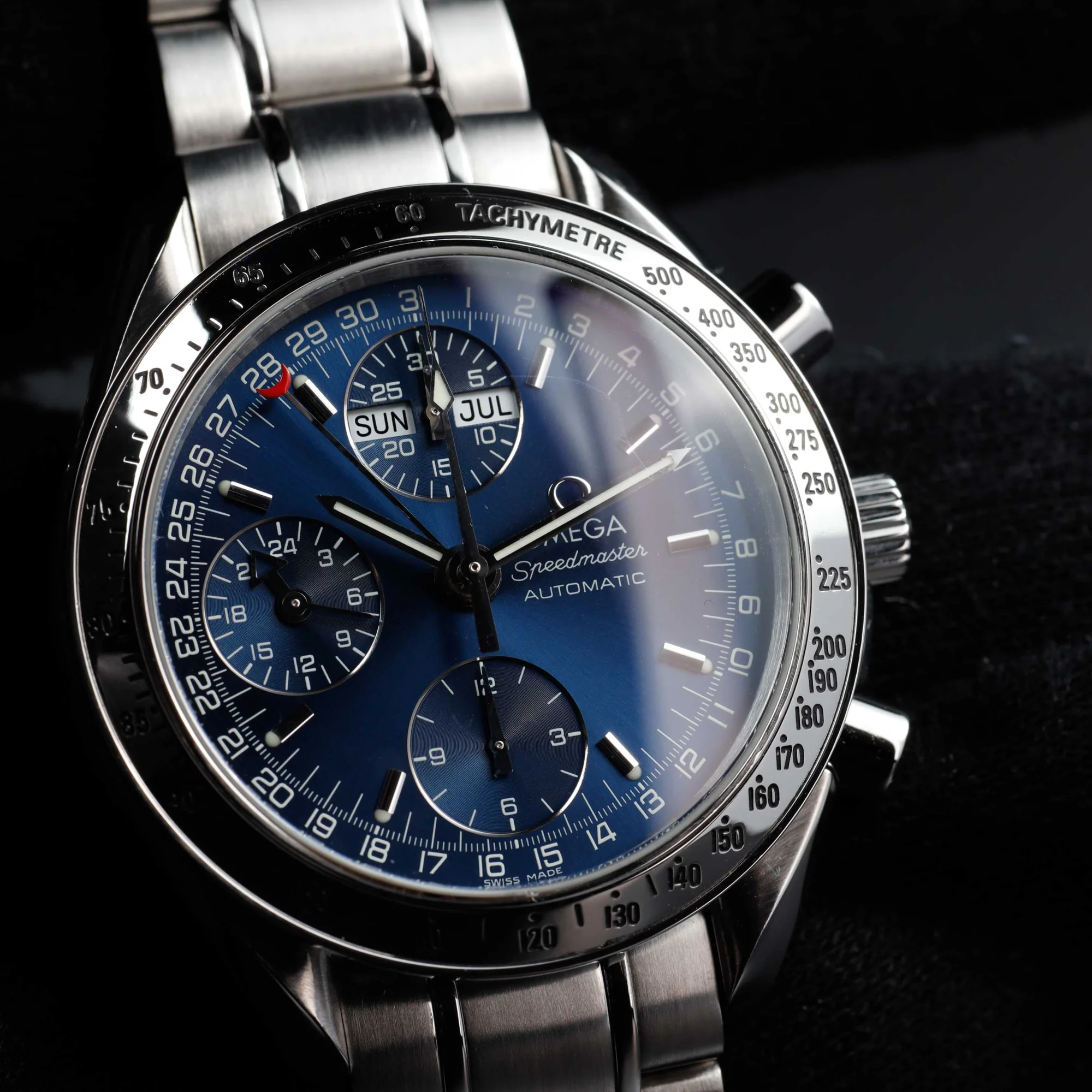 Omega Speedmaster Day Date acciaio 10