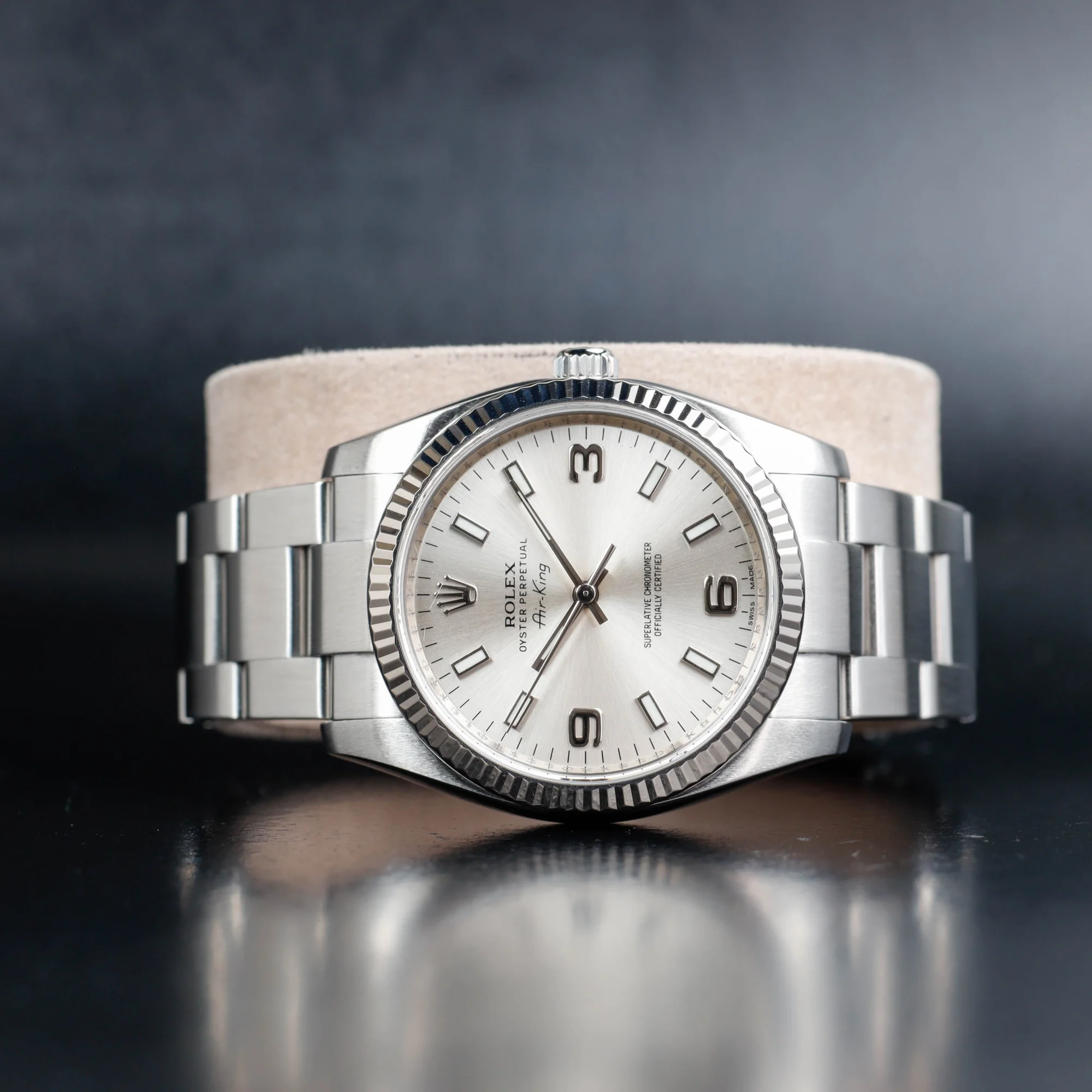 Rolex Air-king 34 acier/or blanc 2