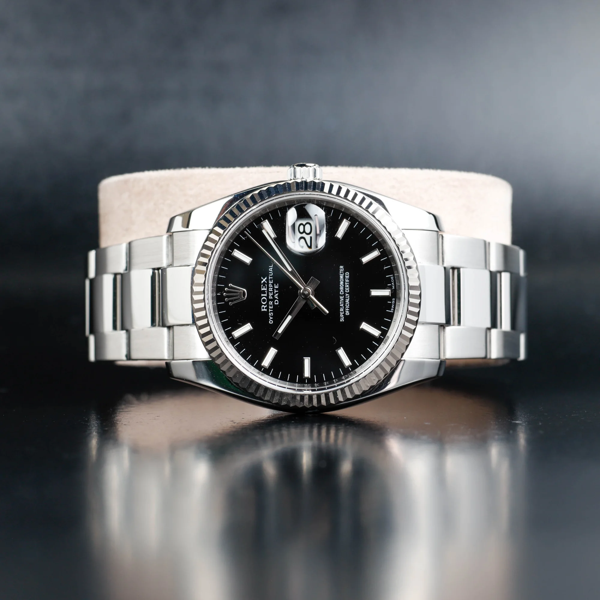 Rolex Oyster Perpetual Date 34 acier/or blanc 2