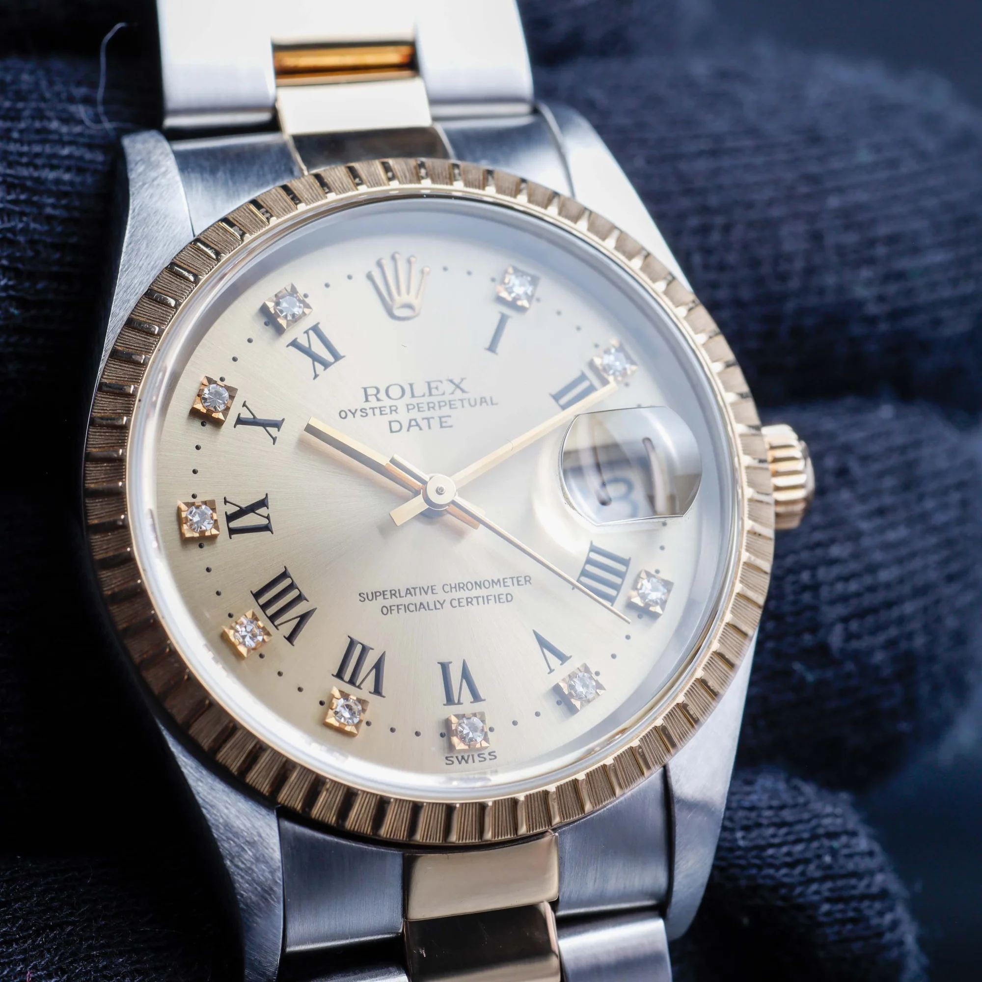Rolex Oyster Ewiges Datum 34 stahl/gelbgold 10