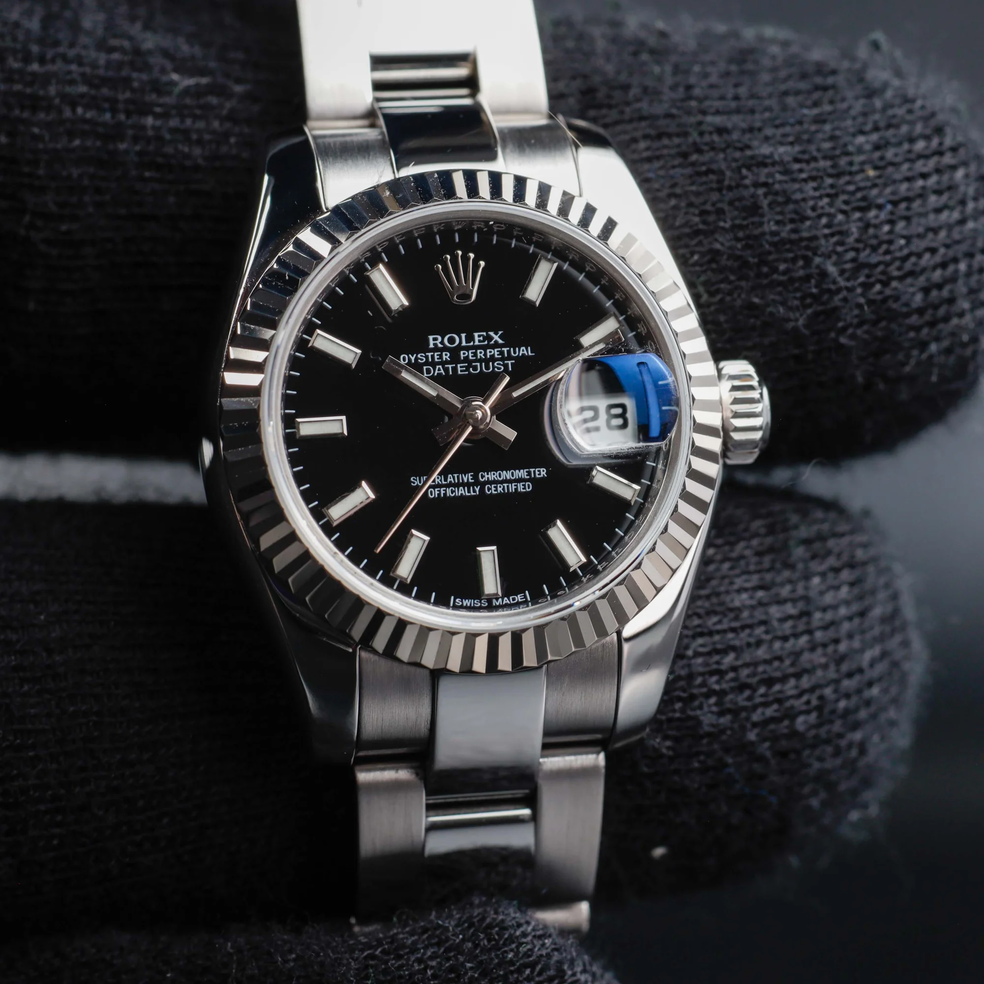 Rolex Dame-datejust 26 stahl/weißgold 8