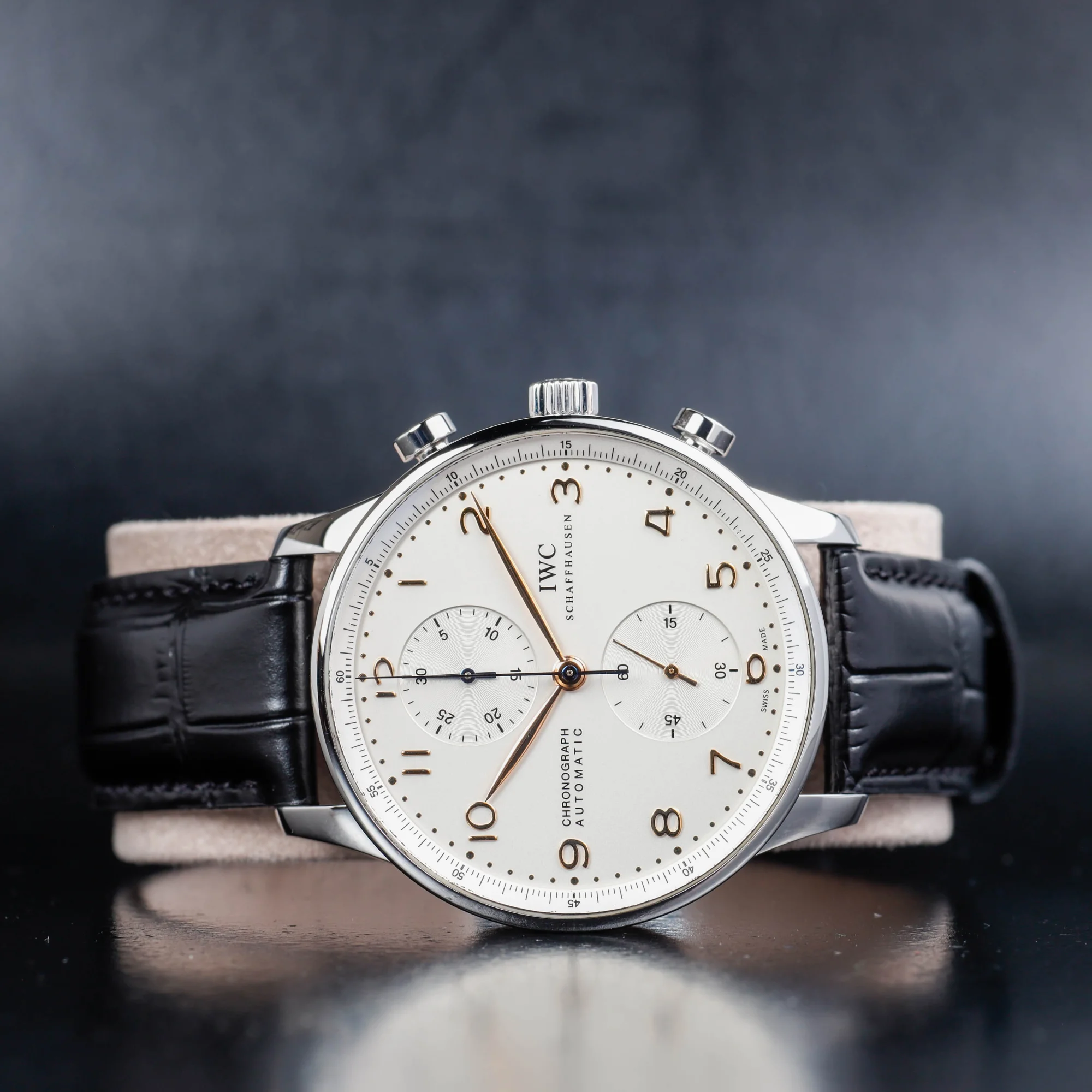 IWC Chronographe Portugais acier 2