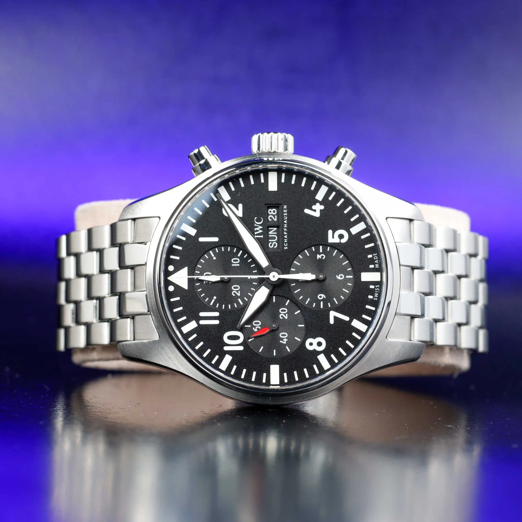 IWC Pilot Chronograph acciaio