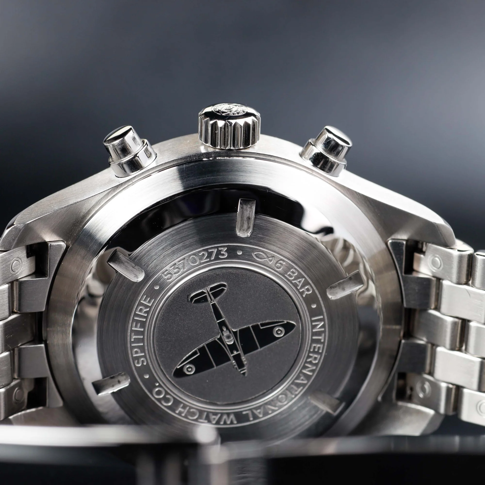 IWC Pilot Spitfire Chronograph acciaio 11