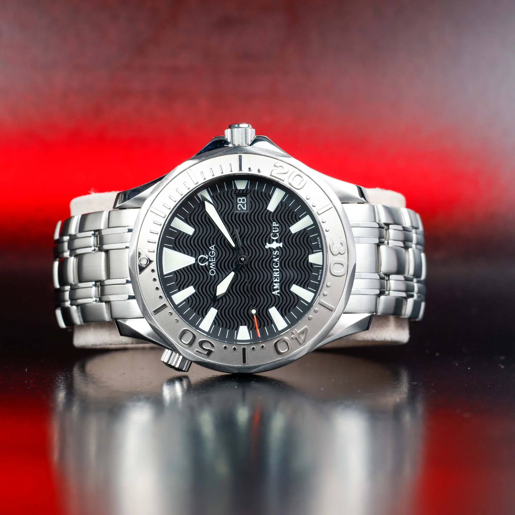 Omega Seamaster Diver 300m steel/white gold