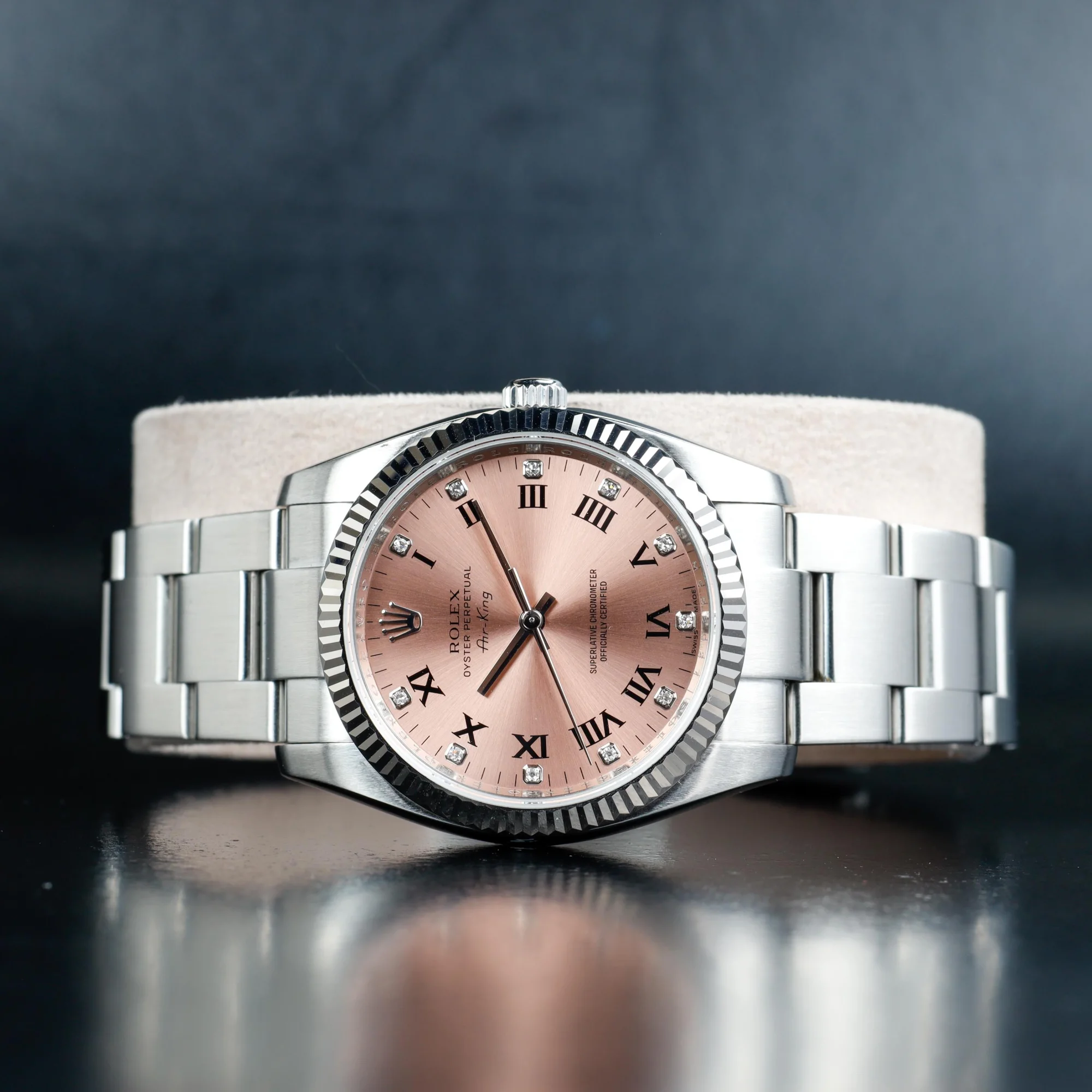 Rolex Air-king 34 steel/white gold 2