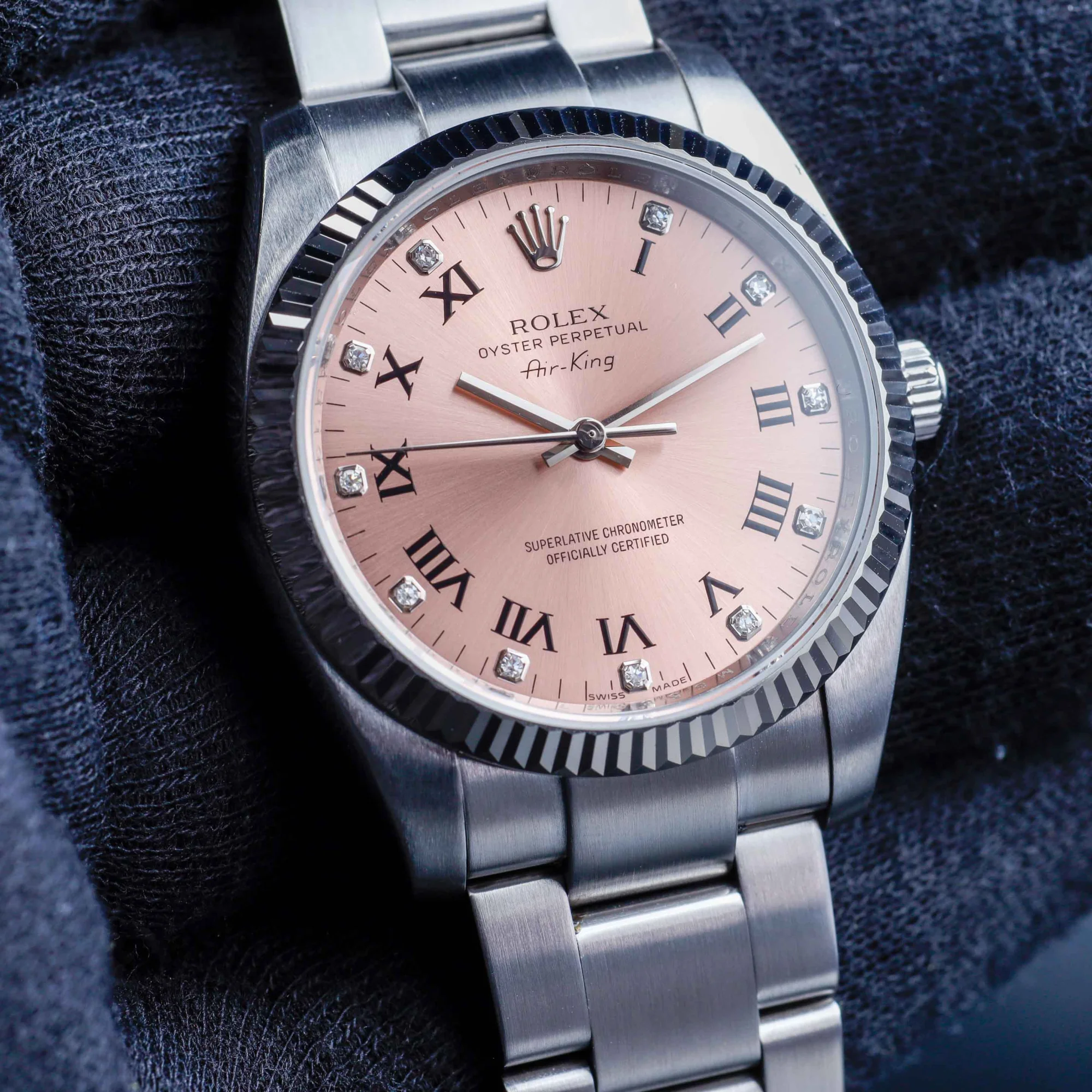 Rolex Air-king 34 steel/white gold 10