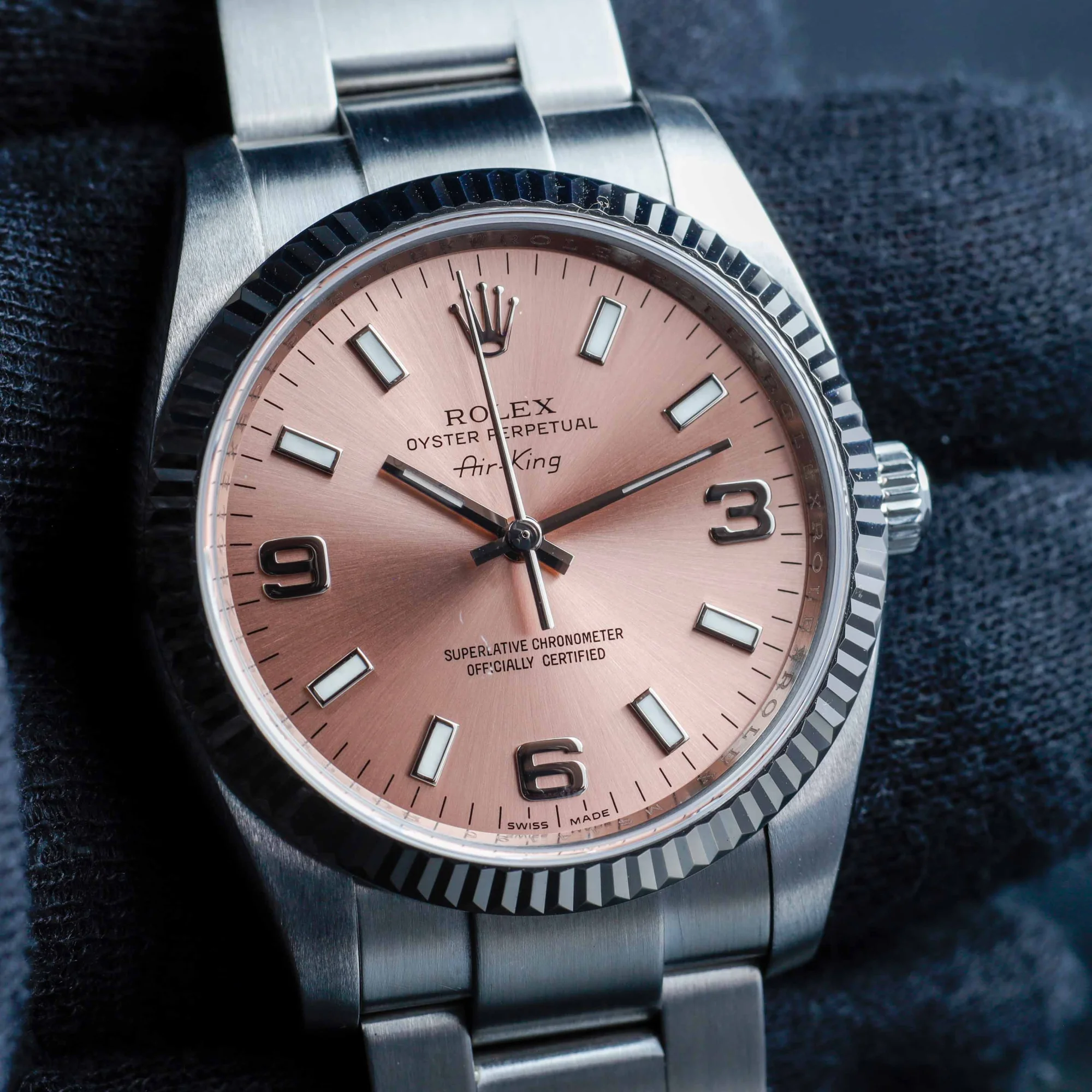 Rolex Air-king 34 acier/or blanc 10