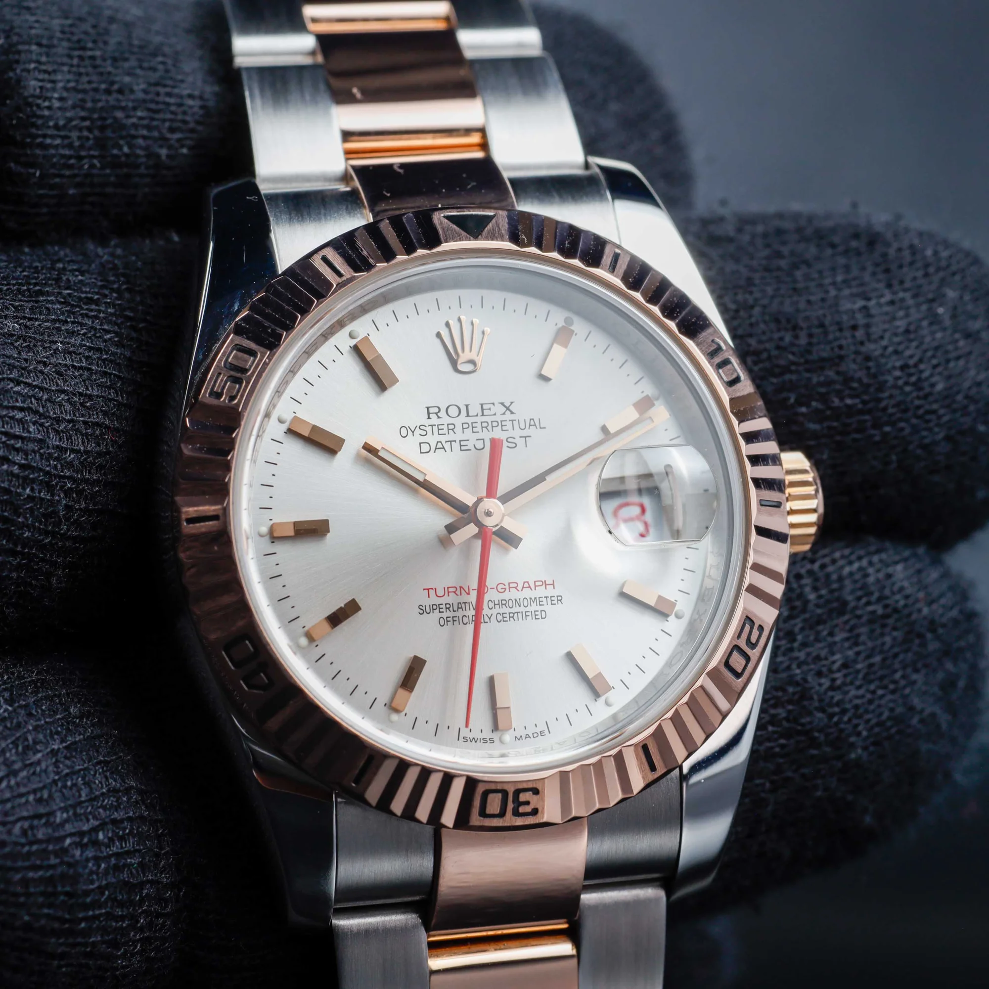 Rolex Datejust Turn-o-graph 36 acier/or rose 10