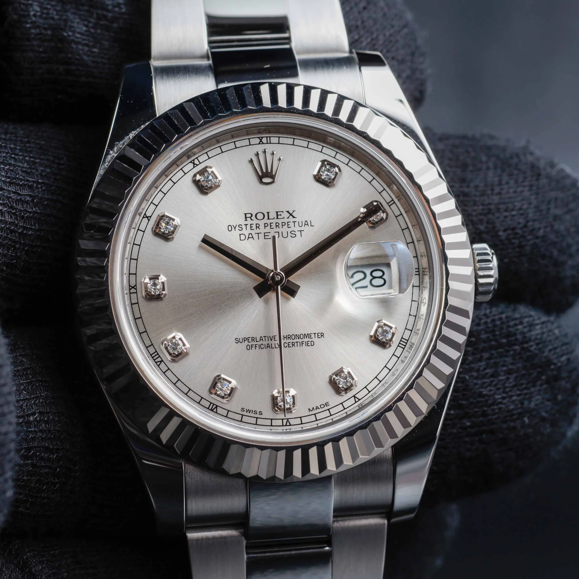 Rolex Datejust 41 stahl/weißgold 10