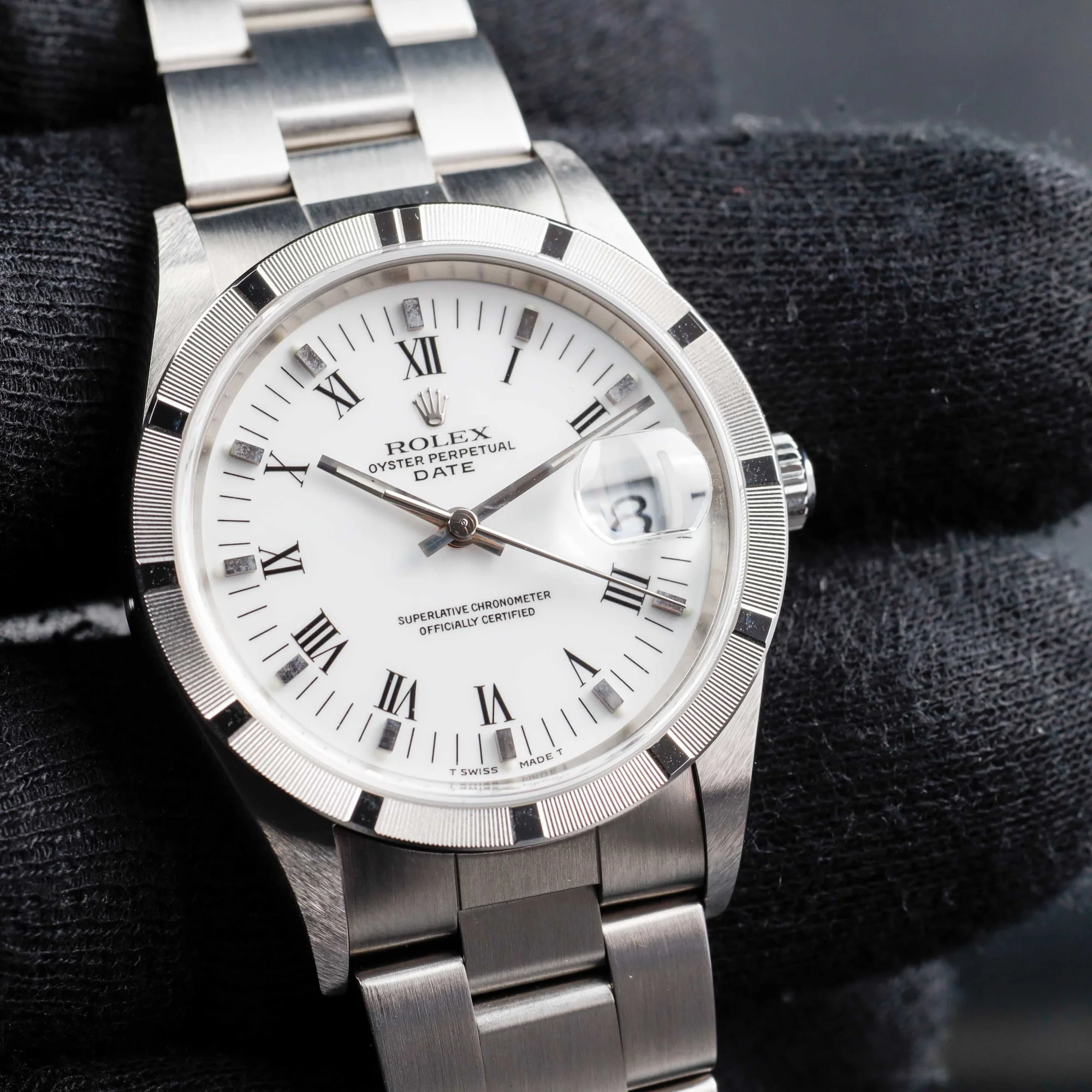 Rolex Oyster Perpetual Date 34 nos Zustand. stahl 10
