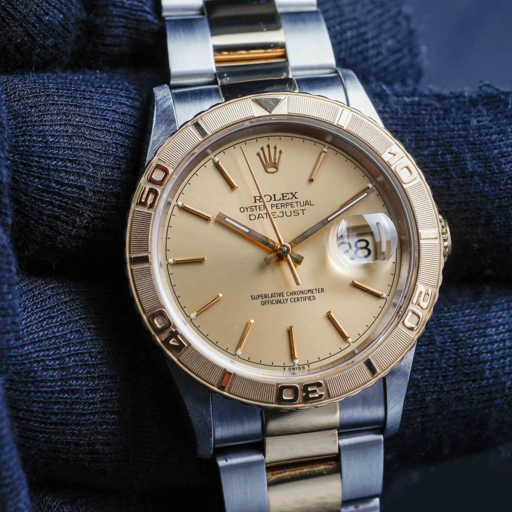 Rolex Datejust Drehbarer Graph 36 stahl/gelbgold 10