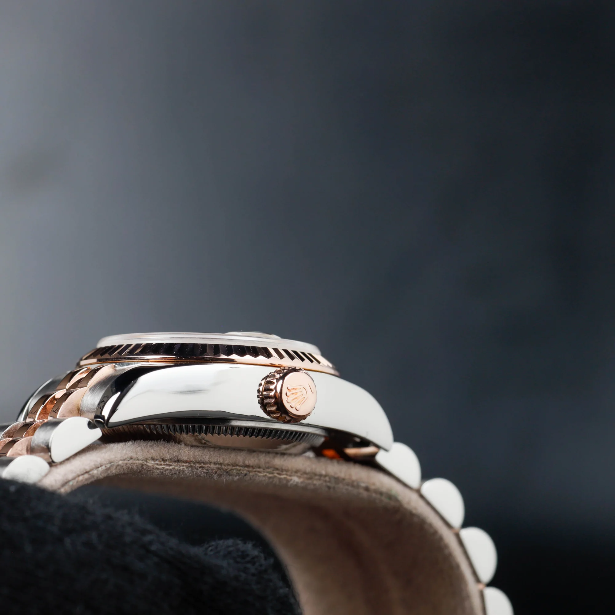 Rolex Lady-datejust 26 „meteoritenzifferblatt“ stahl/roségold 7