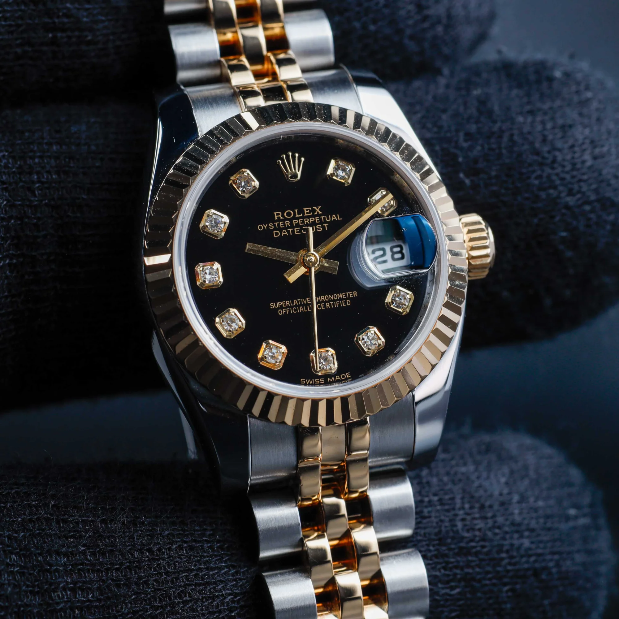 Rolex Dame-datejust 26 stahl/gelbgold 10