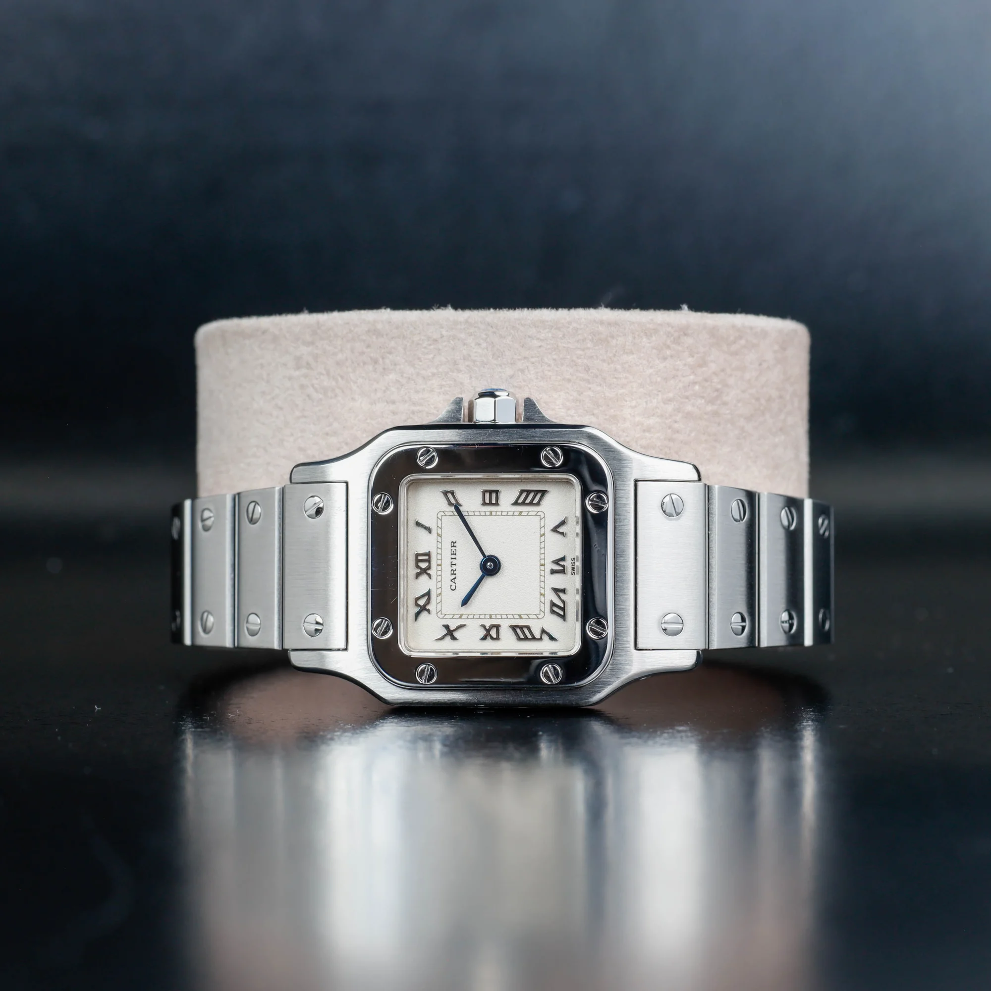 Cartier Santos Galbée acciaio 2