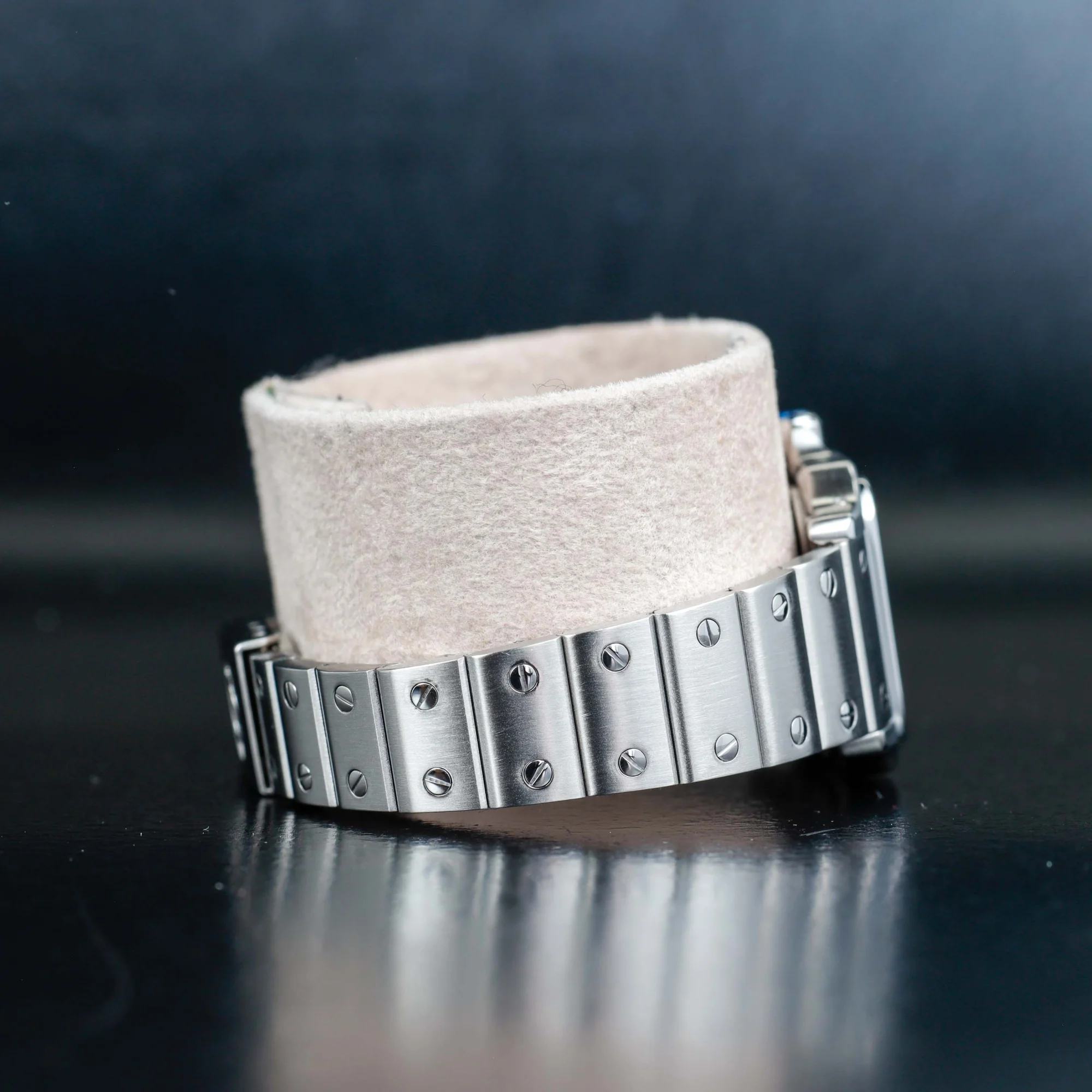 Cartier Santos Galbée acciaio 5