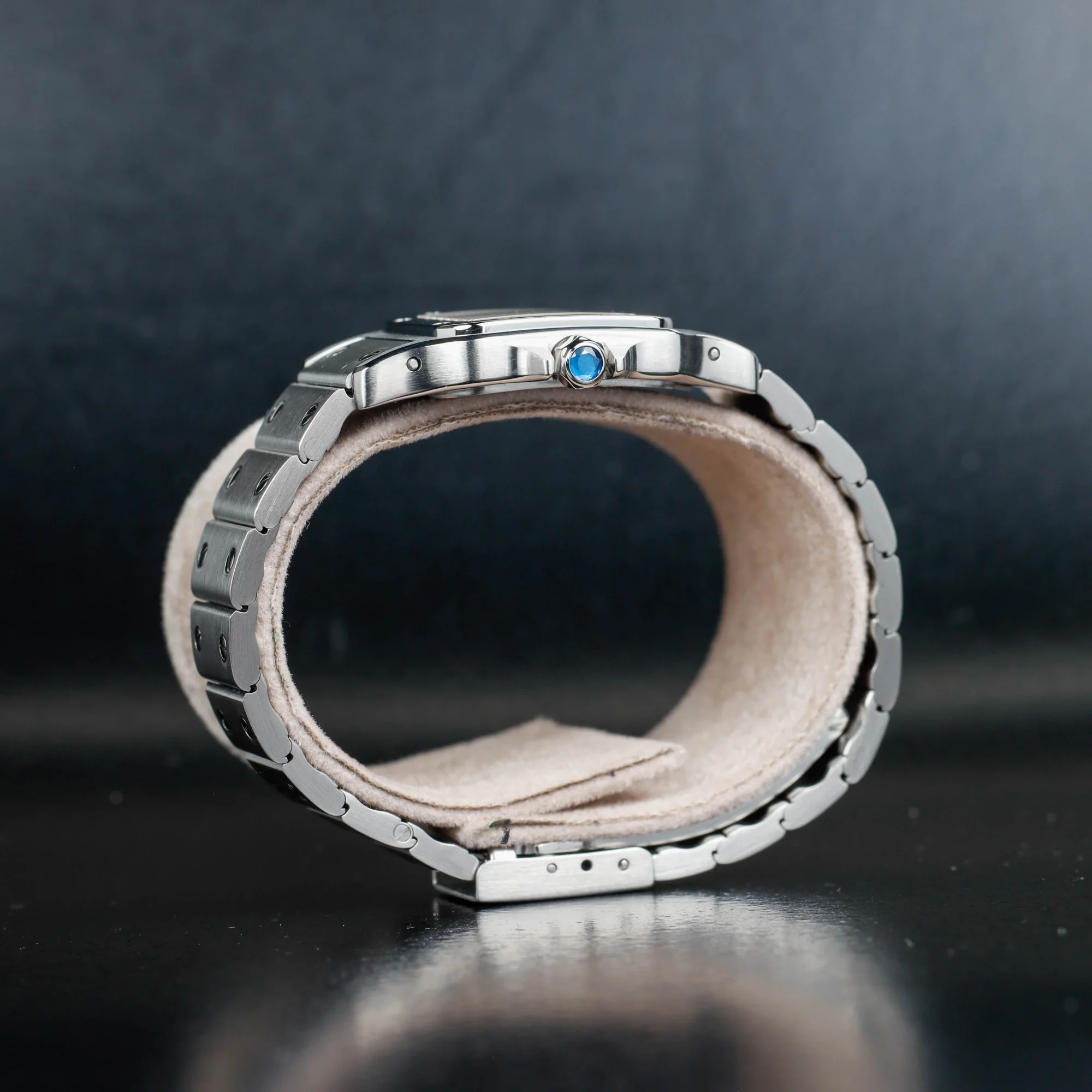 Cartier Santos Galbée acciaio 8