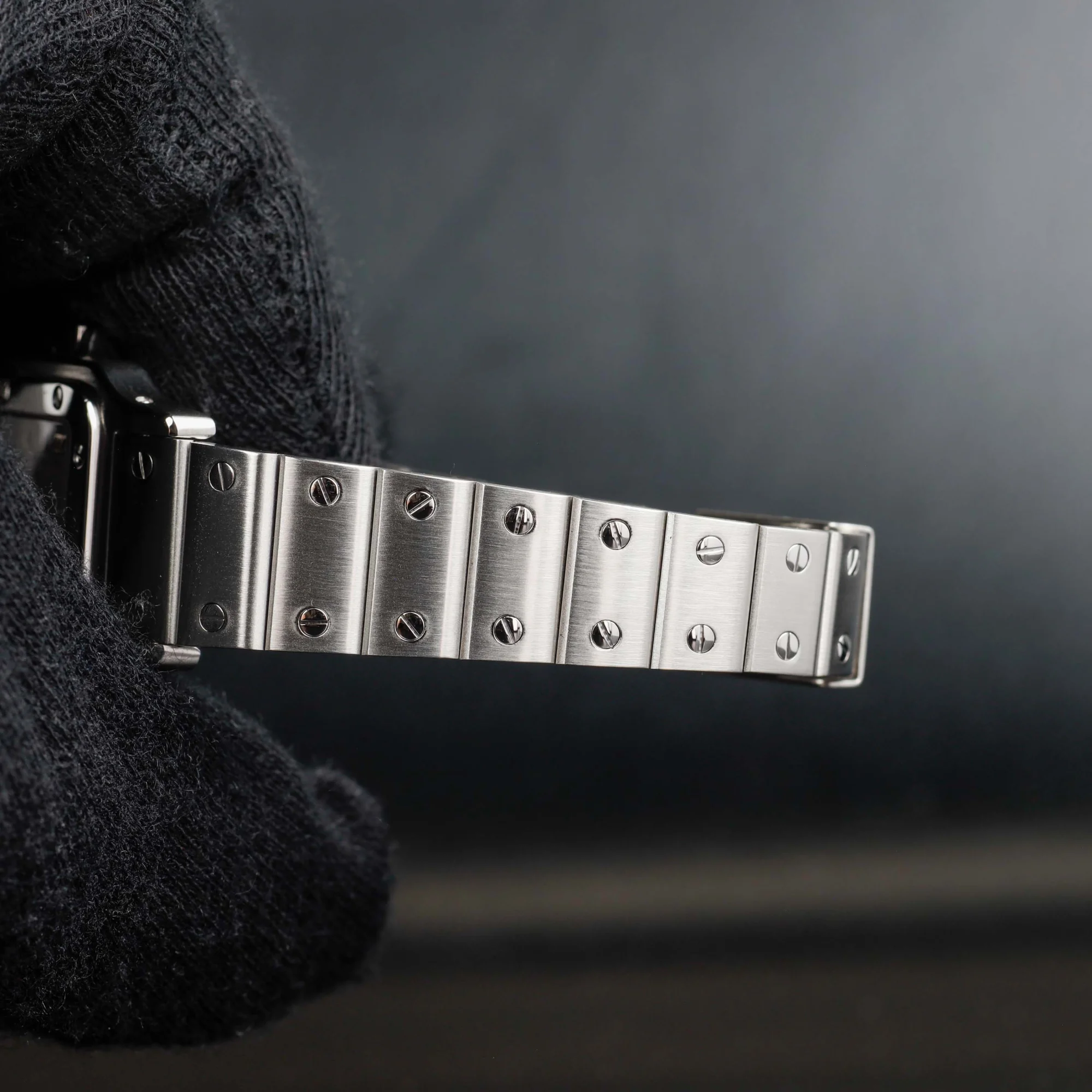 Cartier Santos Galbée acciaio 9