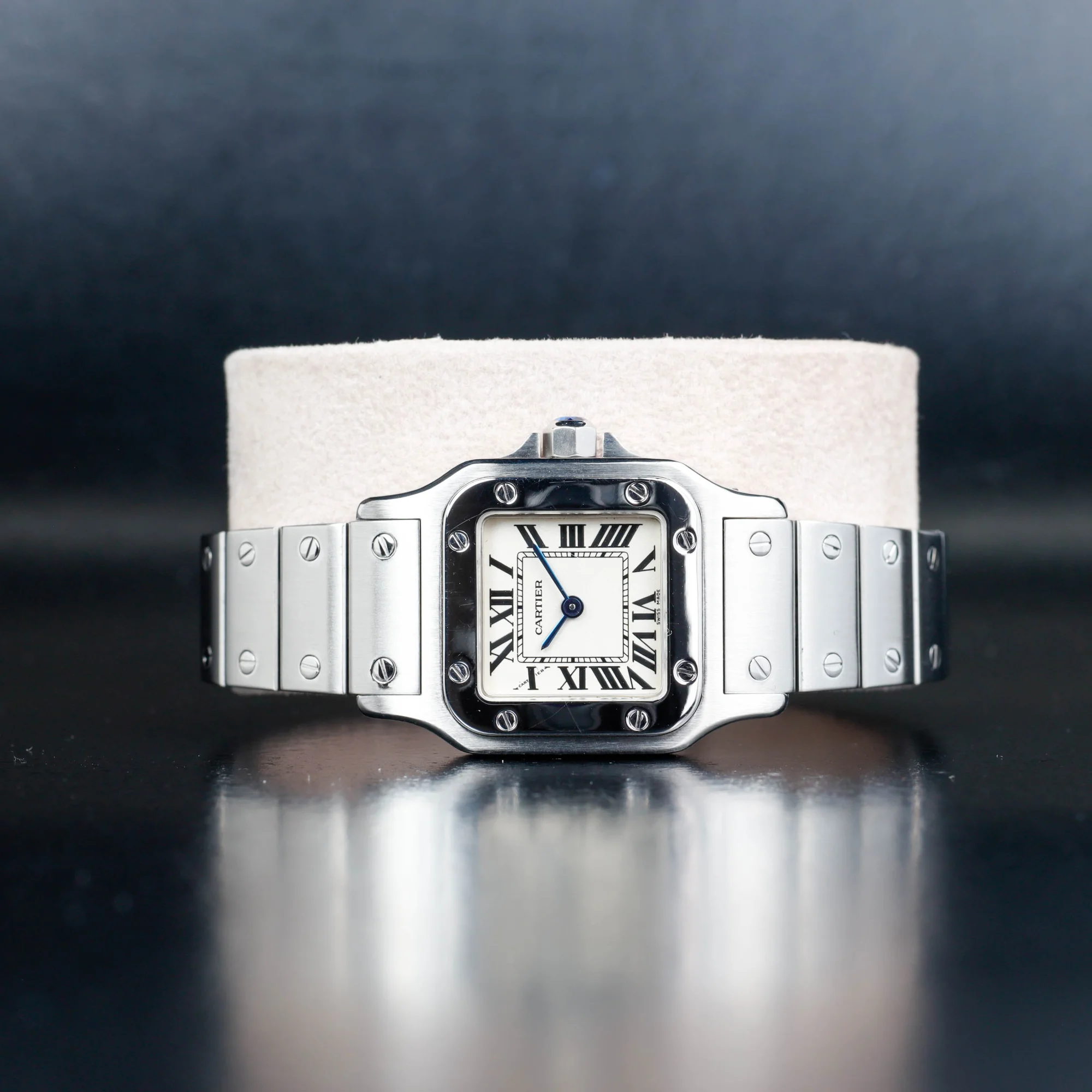 Cartier Santos Galbée acciaio 2