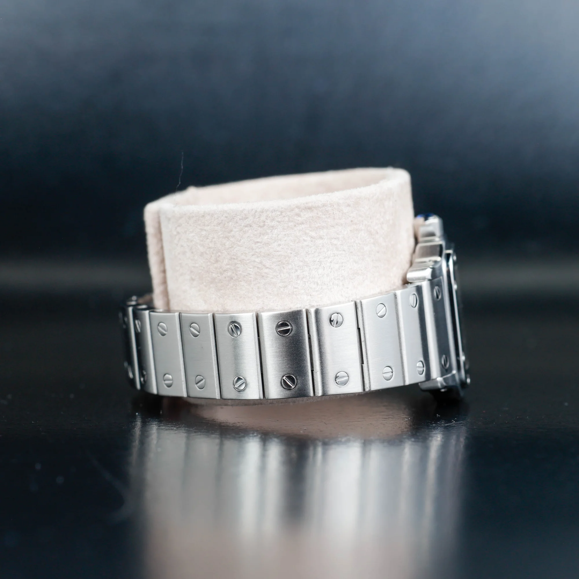 Cartier Santos Galbée acciaio 5