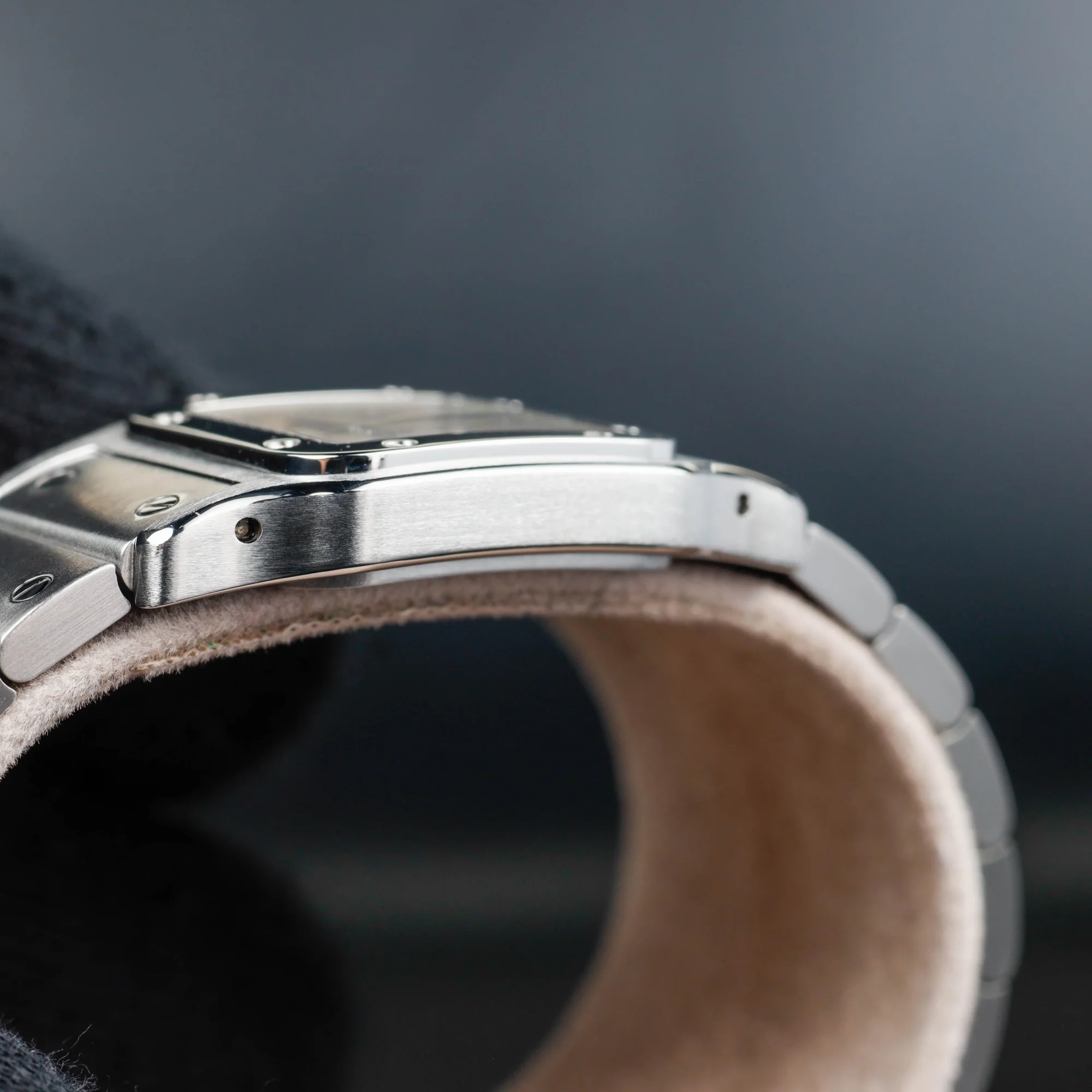 Cartier Santos Galbée acciaio 6