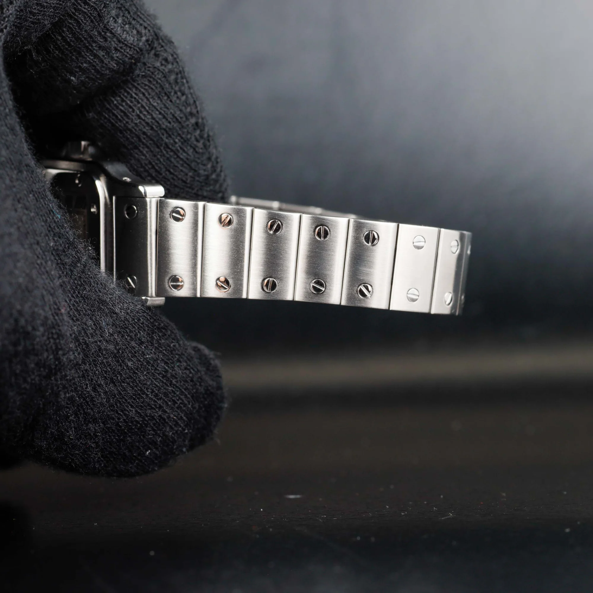 Cartier Santos Galbée acciaio 9