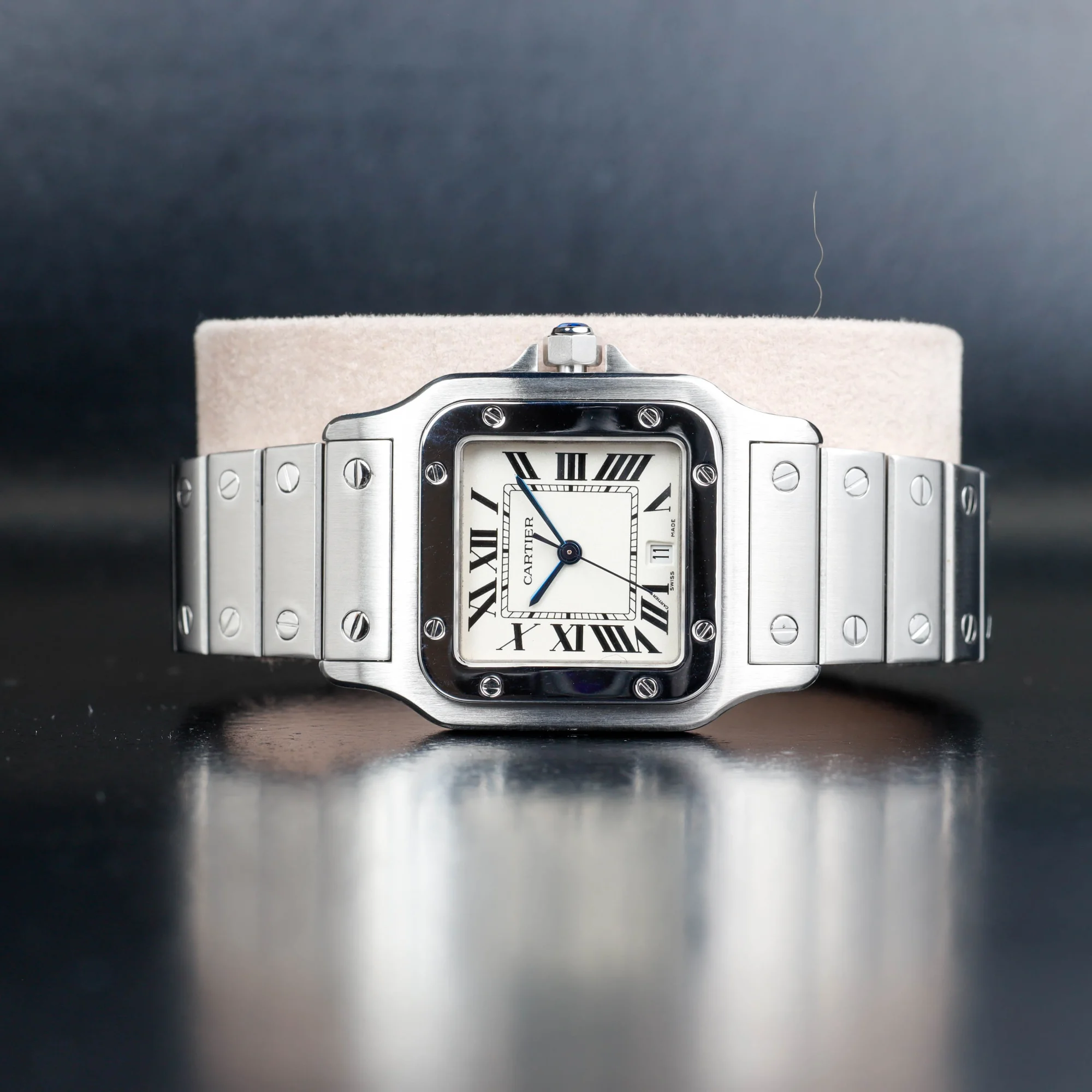 Cartier Santos Galbée stahl 2