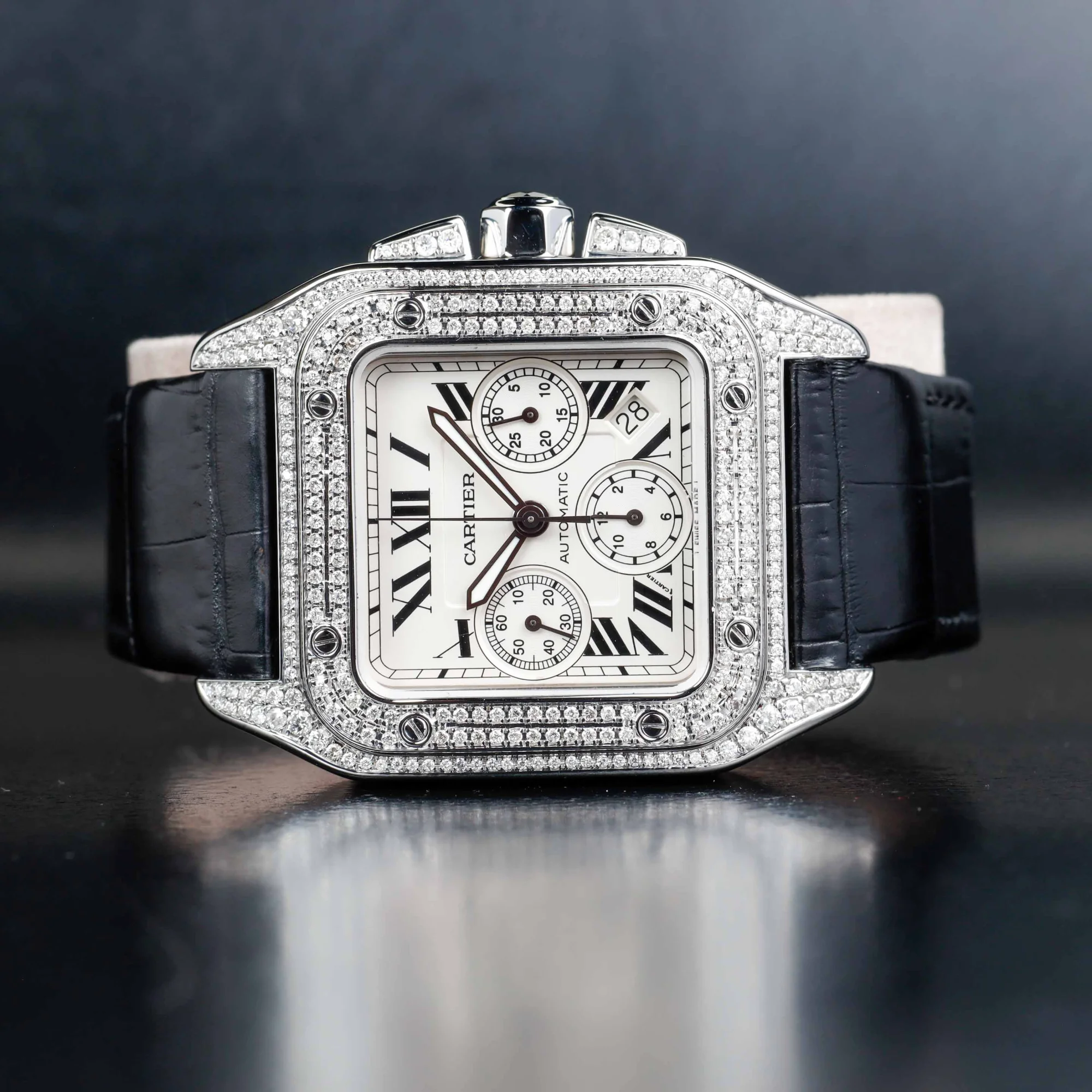 Cartier Santos 100 acier 2