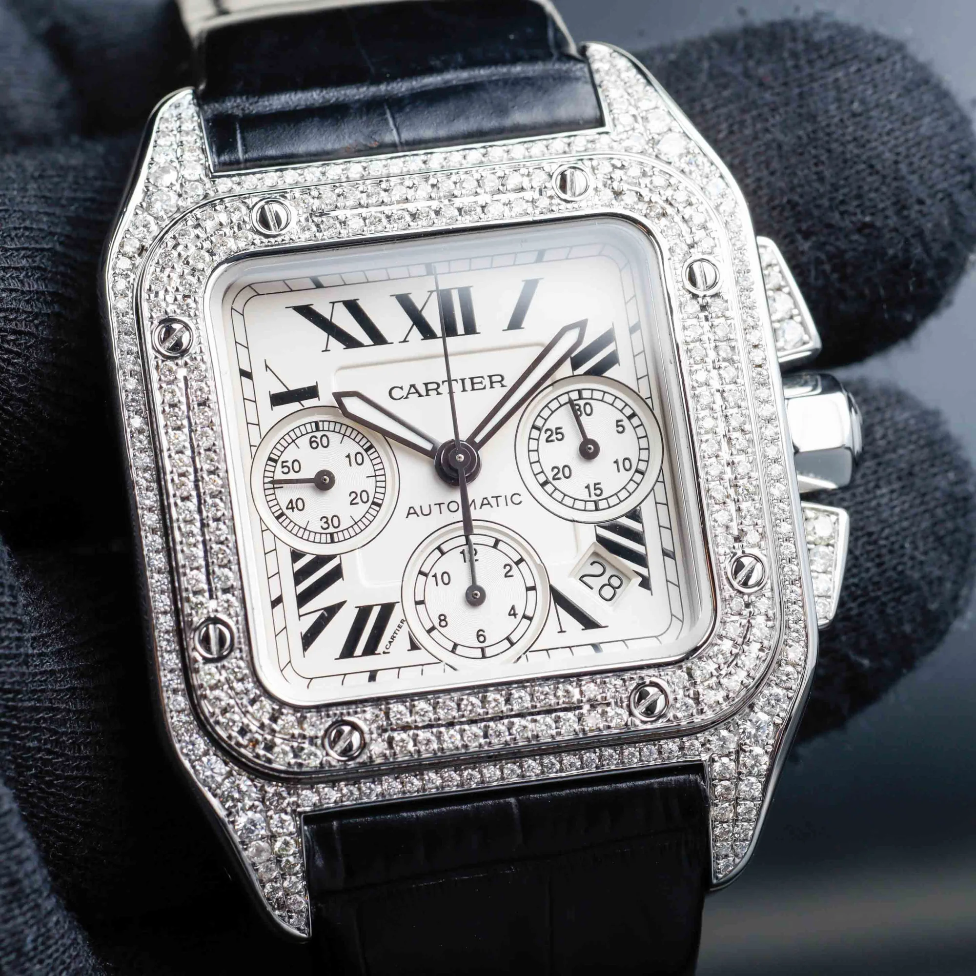 Cartier Santos 100 acier 8