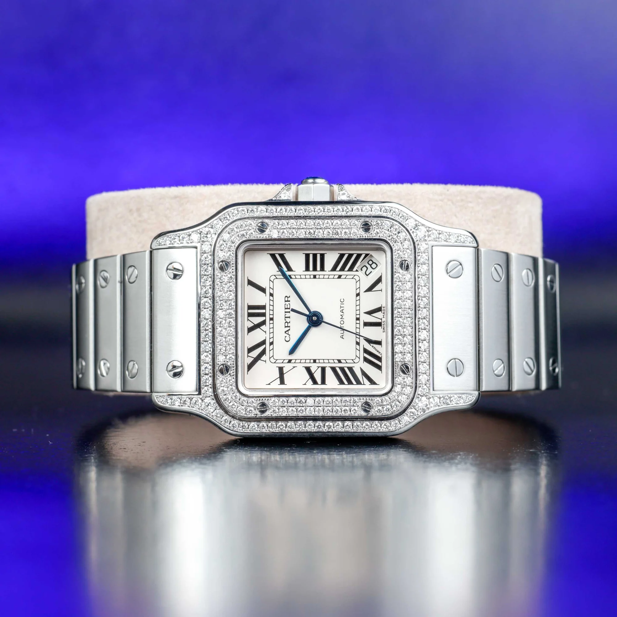 Cartier Santos Galbée acier