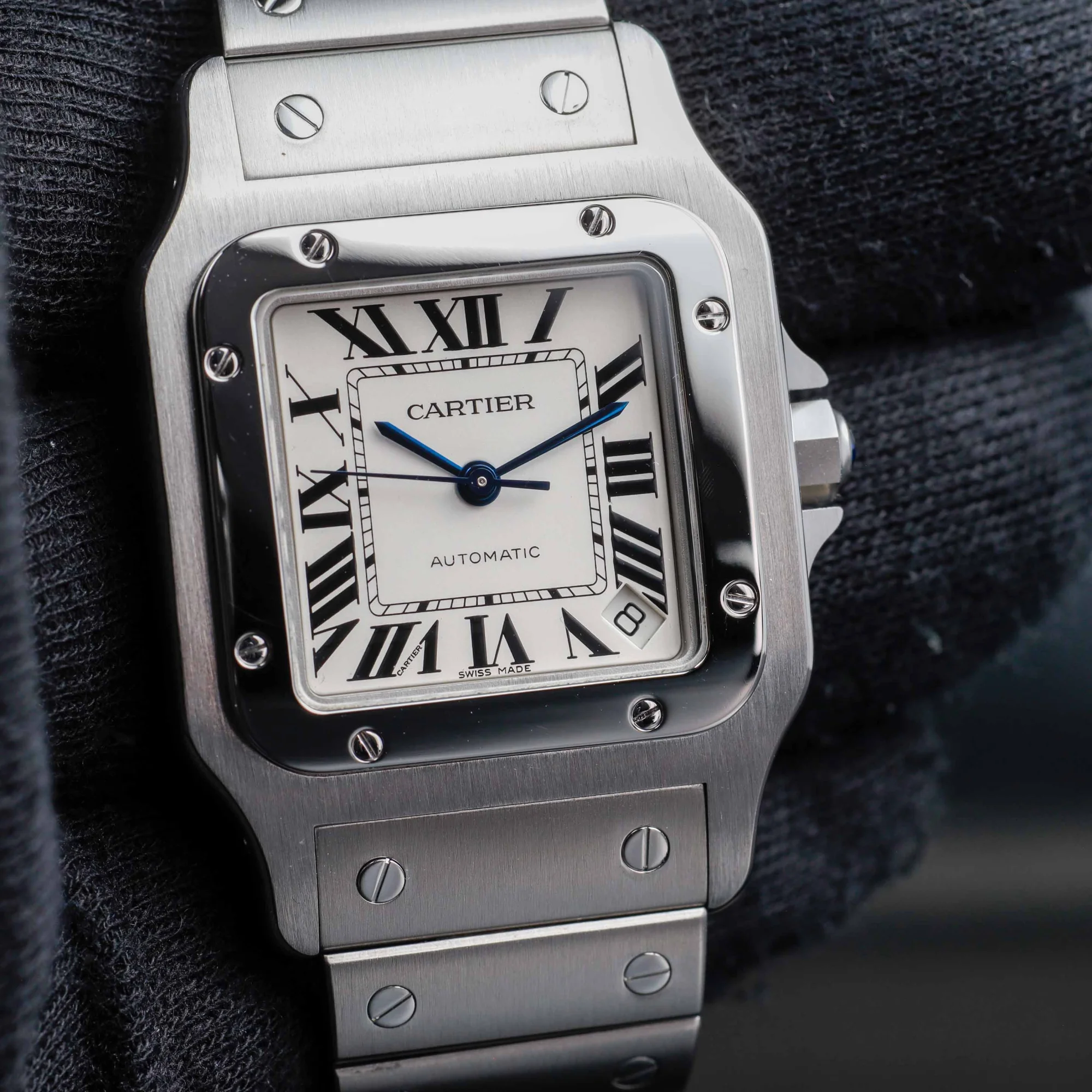 Cartier Santos Galbée steel 10