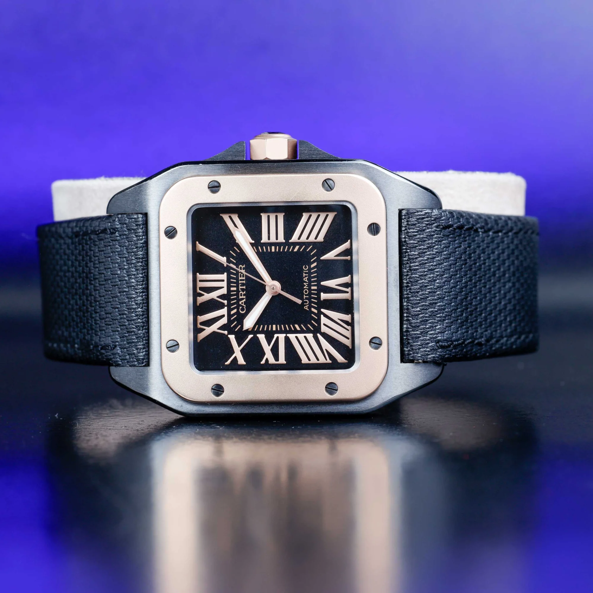 Cartier Santos 100 steel/pink gold