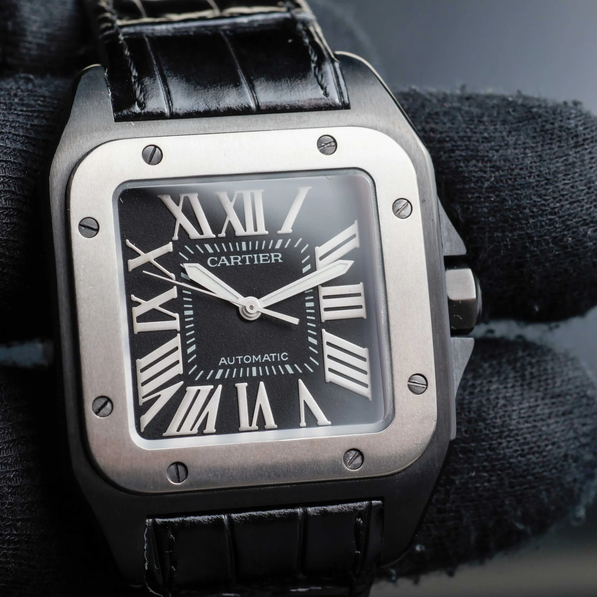 Cartier Santos 100 acier 8