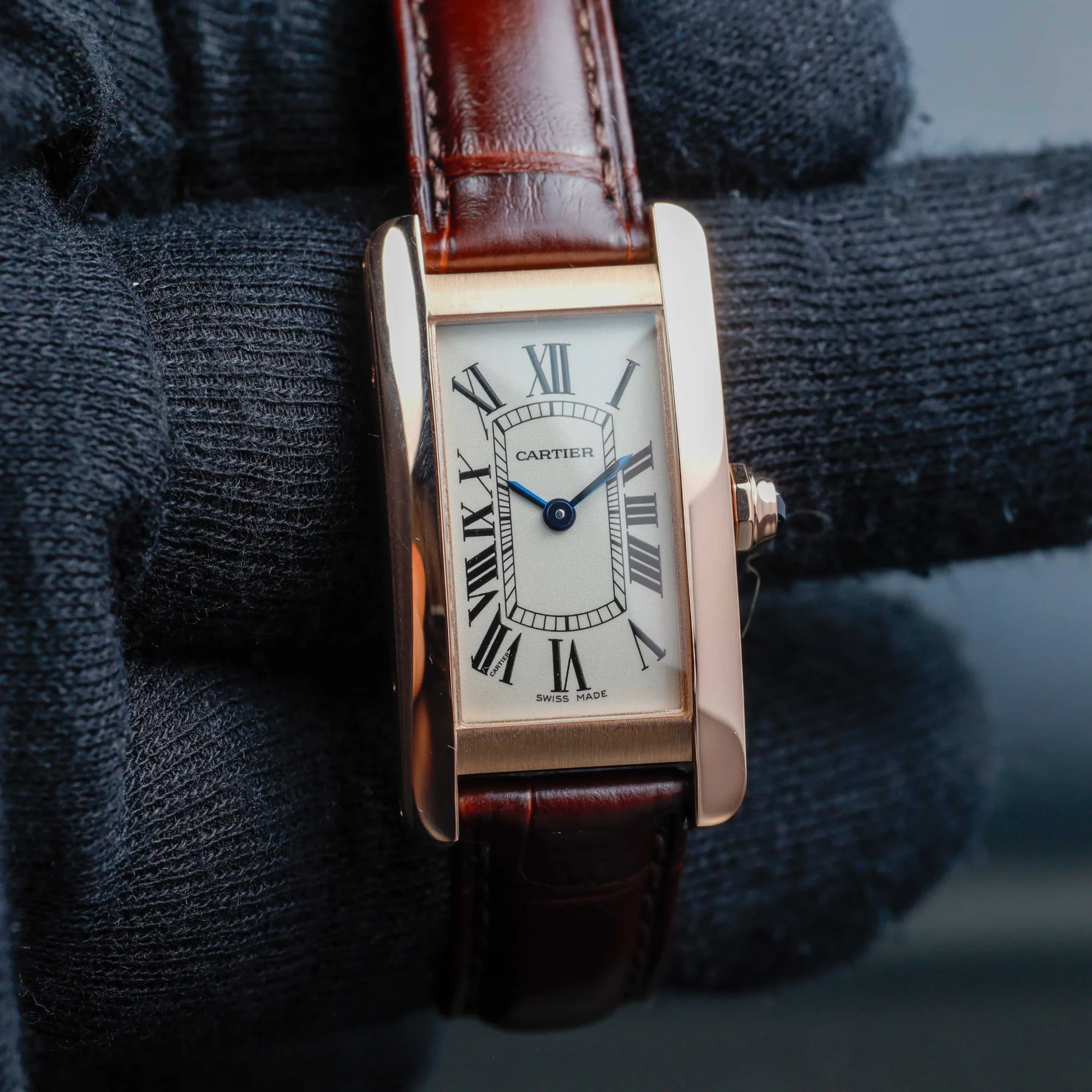 Cartier Tank Américaine oro rosa 8