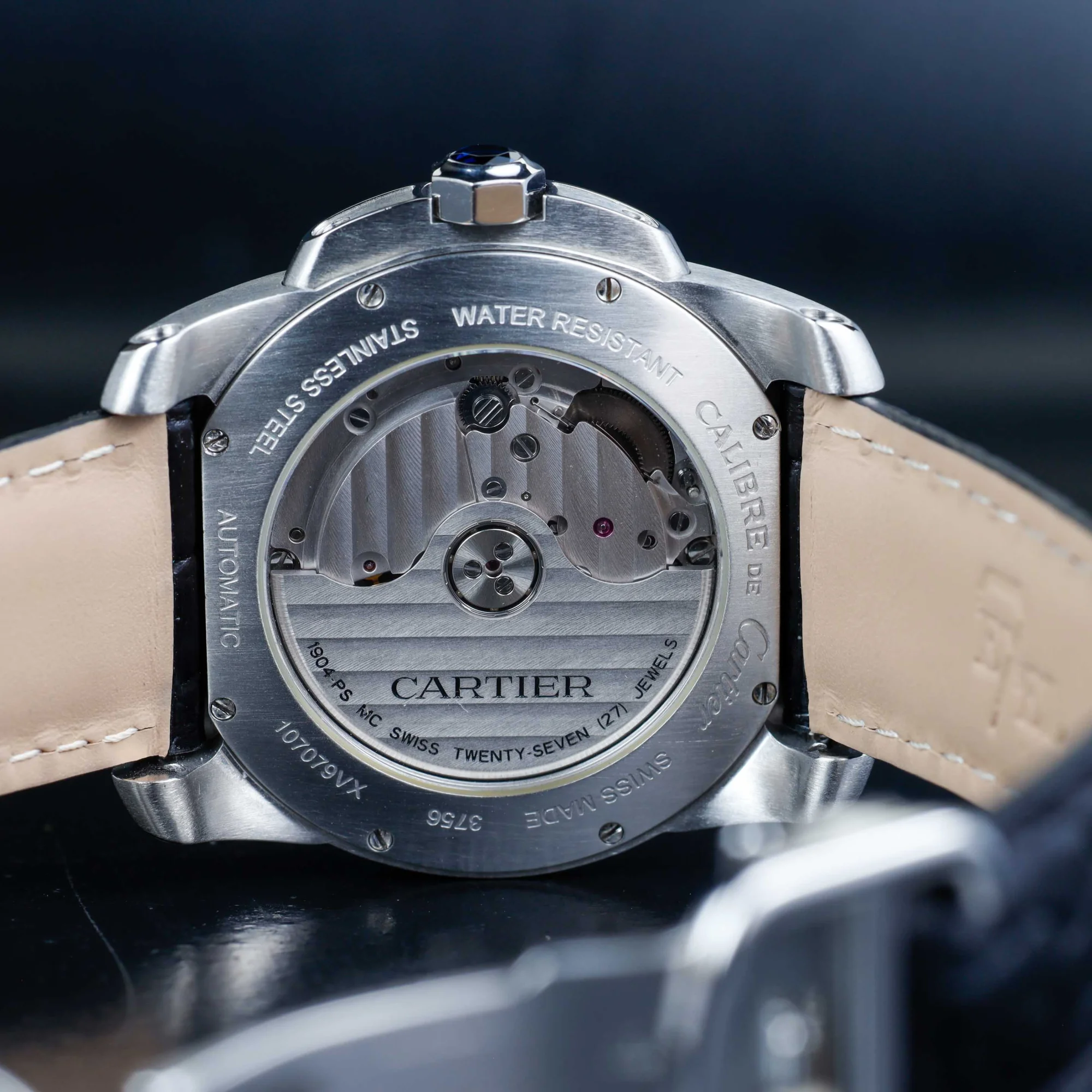 Cartier Calibre De Cartier acciaio/oro rosa 9