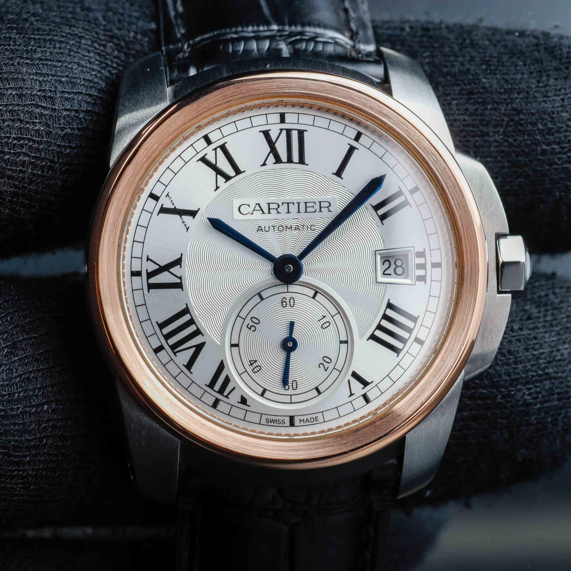 Cartier Calibre De Cartier stahl/roségold 8