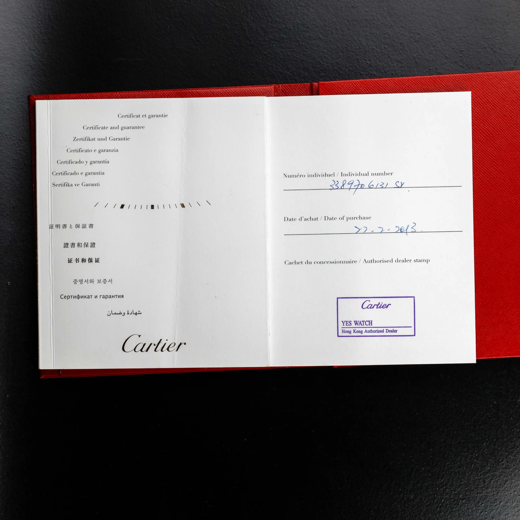 Cartier Calibre De Cartier acciaio 13