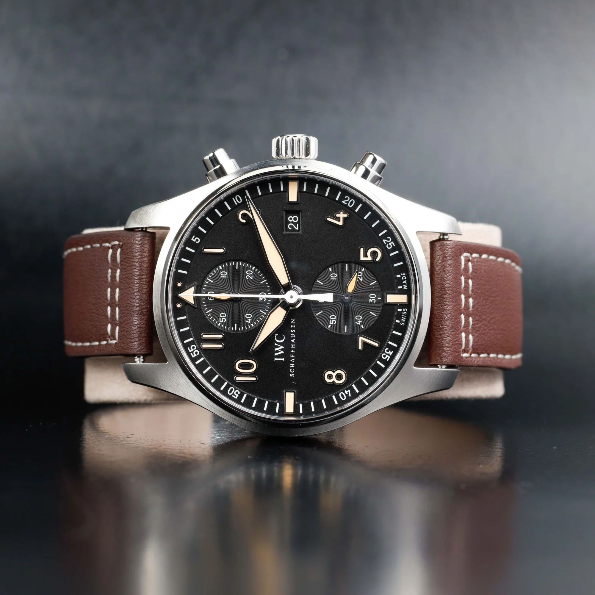 IWC Pilot Spitfire Chronograph stahl 2