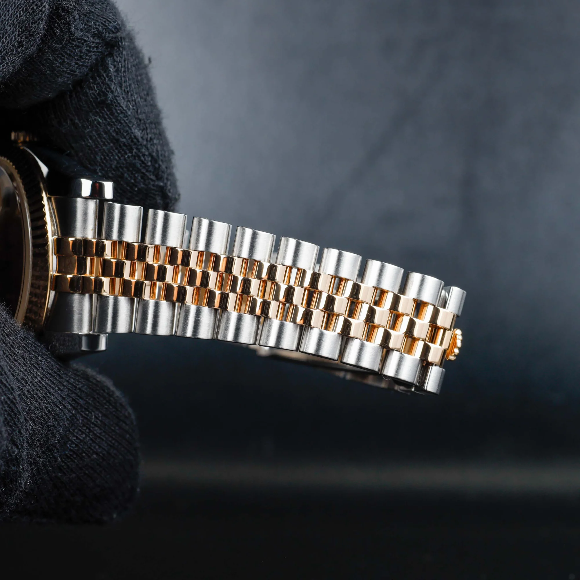 Rolex Datejust 36 à Cadran Serti De Diamants acier/or jaune 9