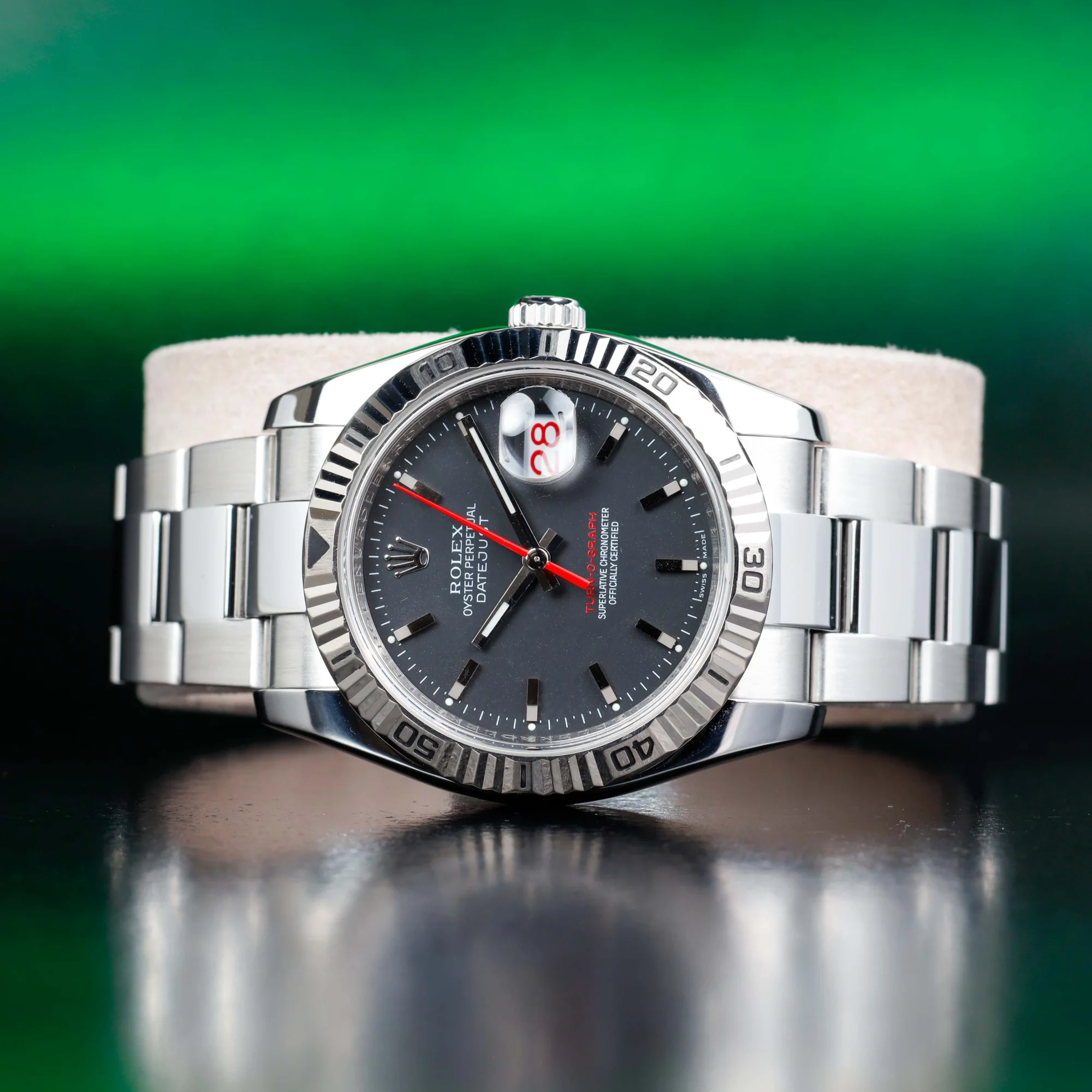 Rolex Datejust Turn-o-graph stahl/weißgold